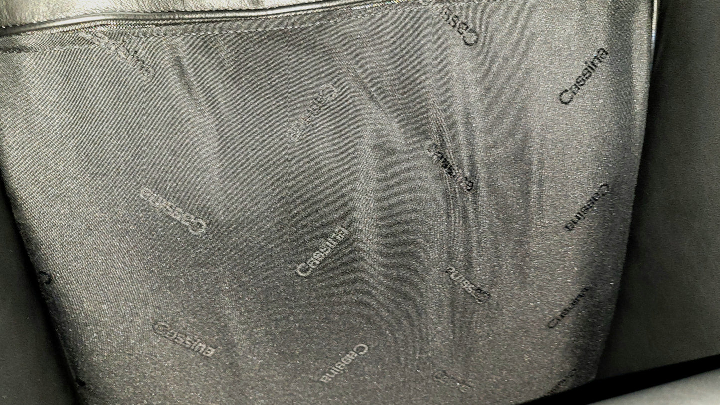 Cassina Le Corbusier LC2 Petit Modele Armchair in Black Leather