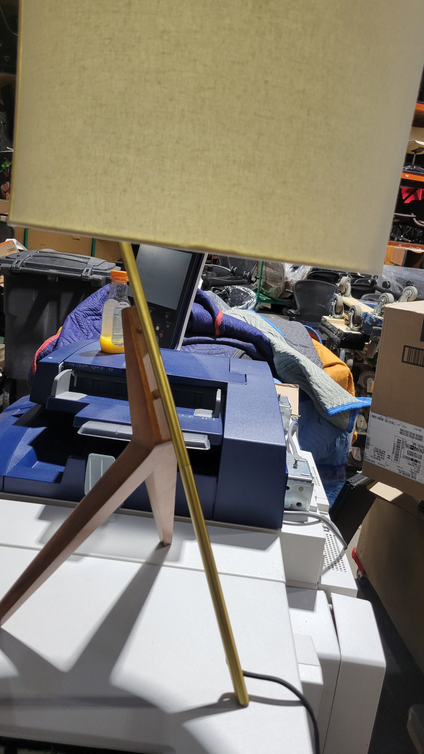 West Elm Caldas Table Lamp in Walnut