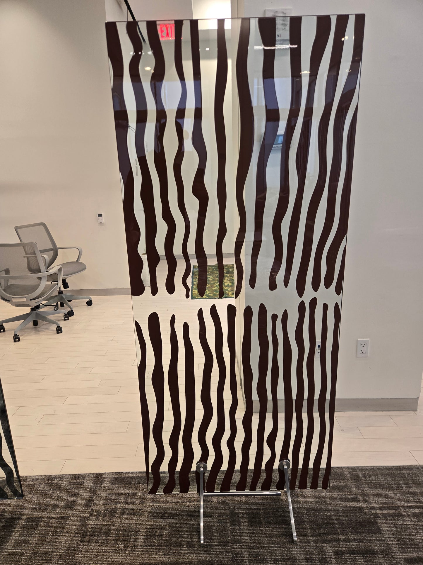 Fiam Italia Post Modern Glass Wall Divider