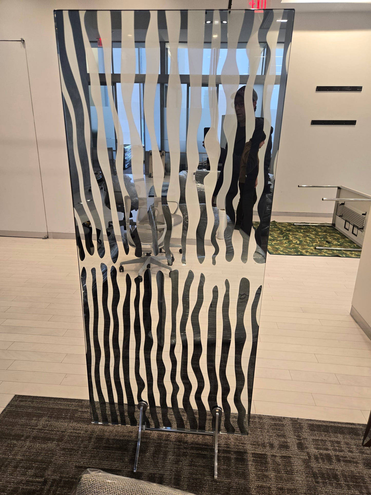 Fiam Italia Post Modern Glass Wall Divider