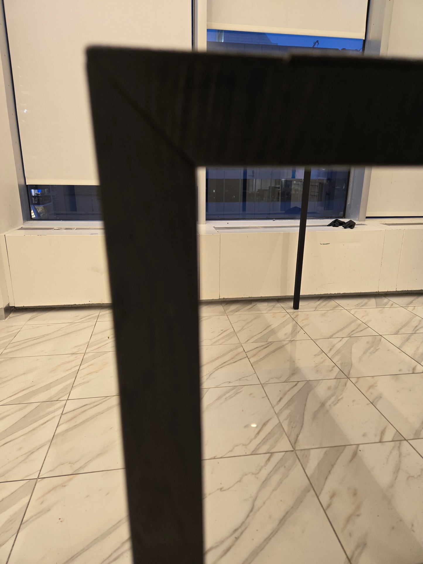 MDF Italia Tense 8-ft Bar Height Table in Carbonized Wood