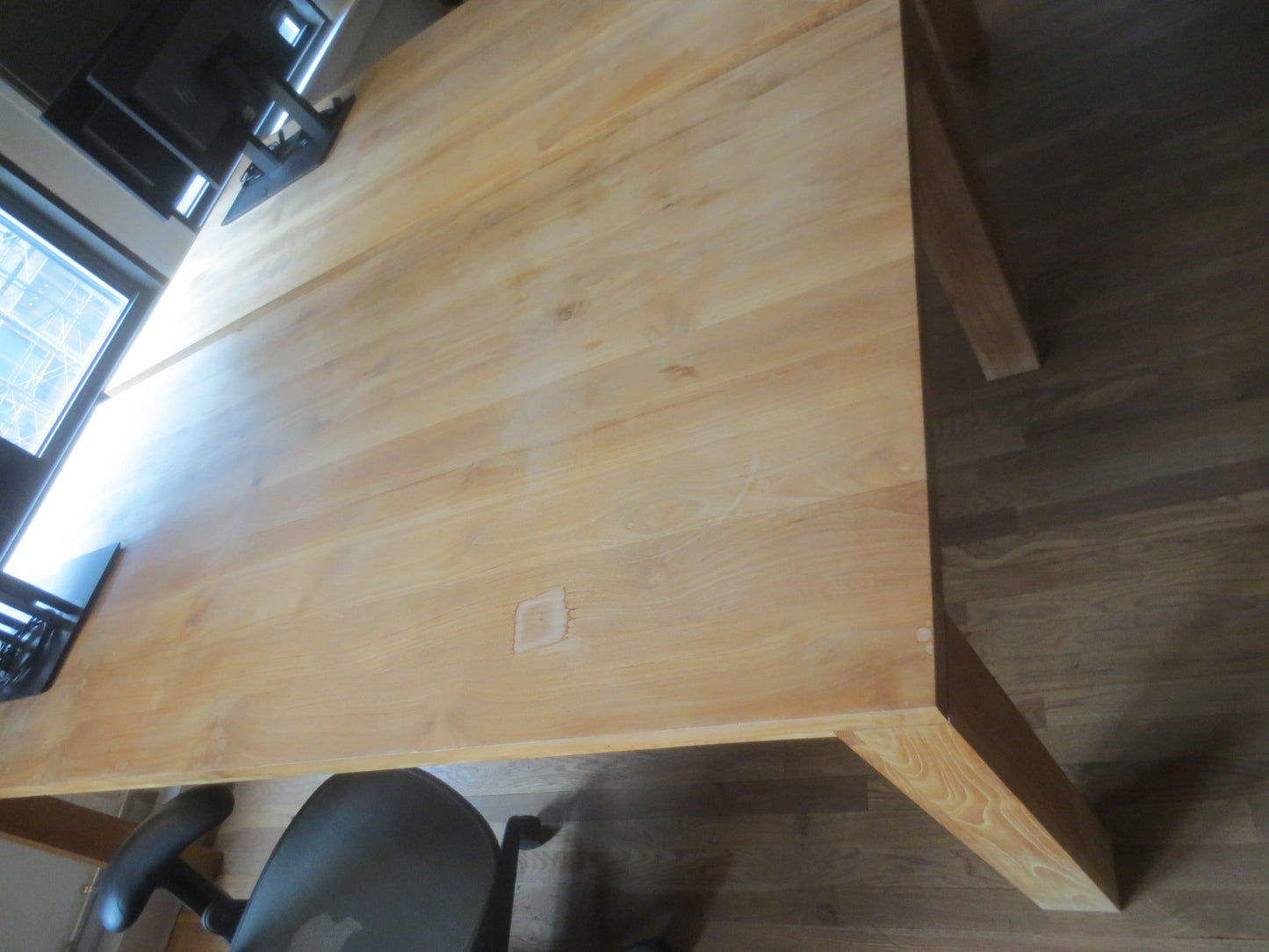 Crate & Barrel Big Sur 90-in Natural Oak Solid Wood Dining Table