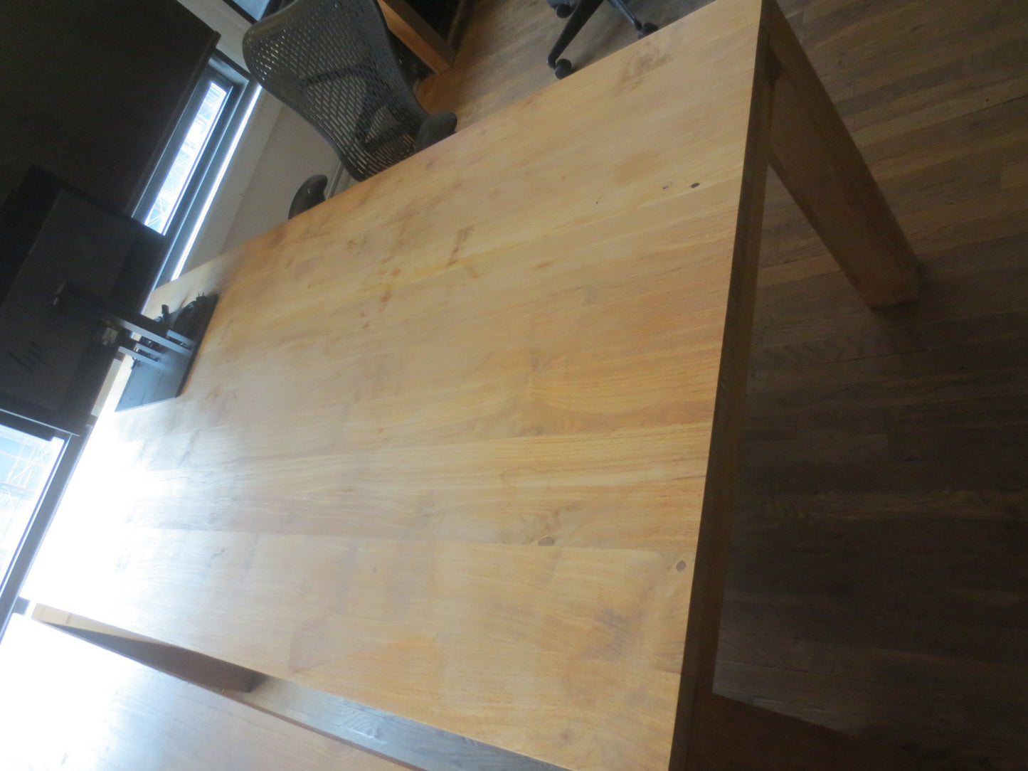 Crate & Barrel Big Sur 90-in Natural Oak Solid Wood Dining Table