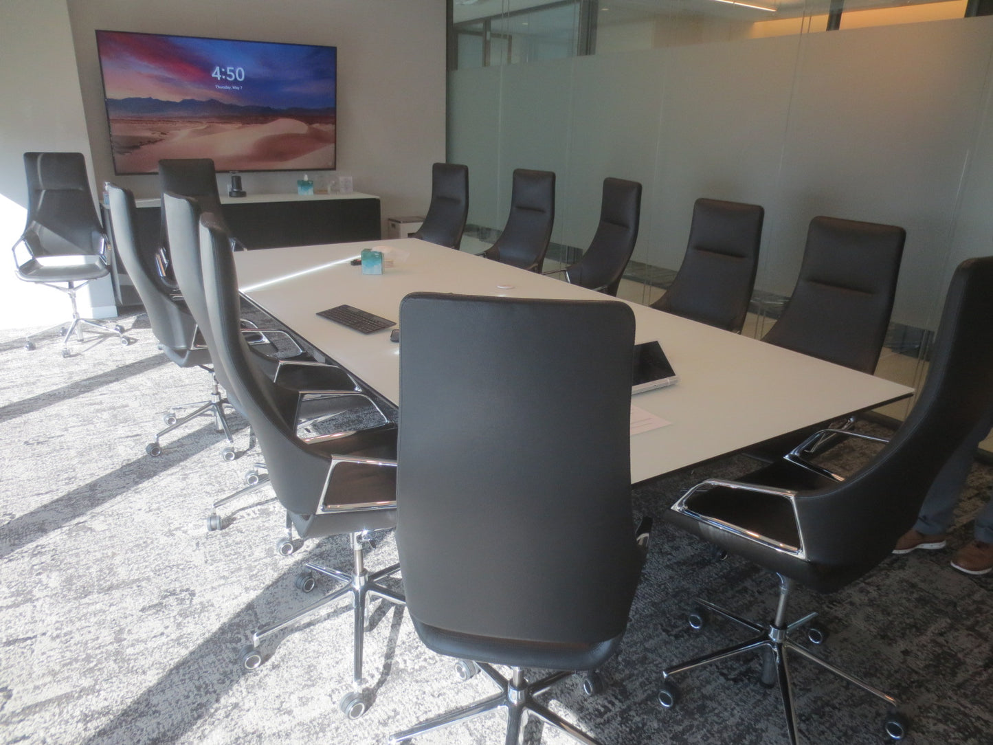 Wilkhahn Graph High Back Executive Chair in Black Leather