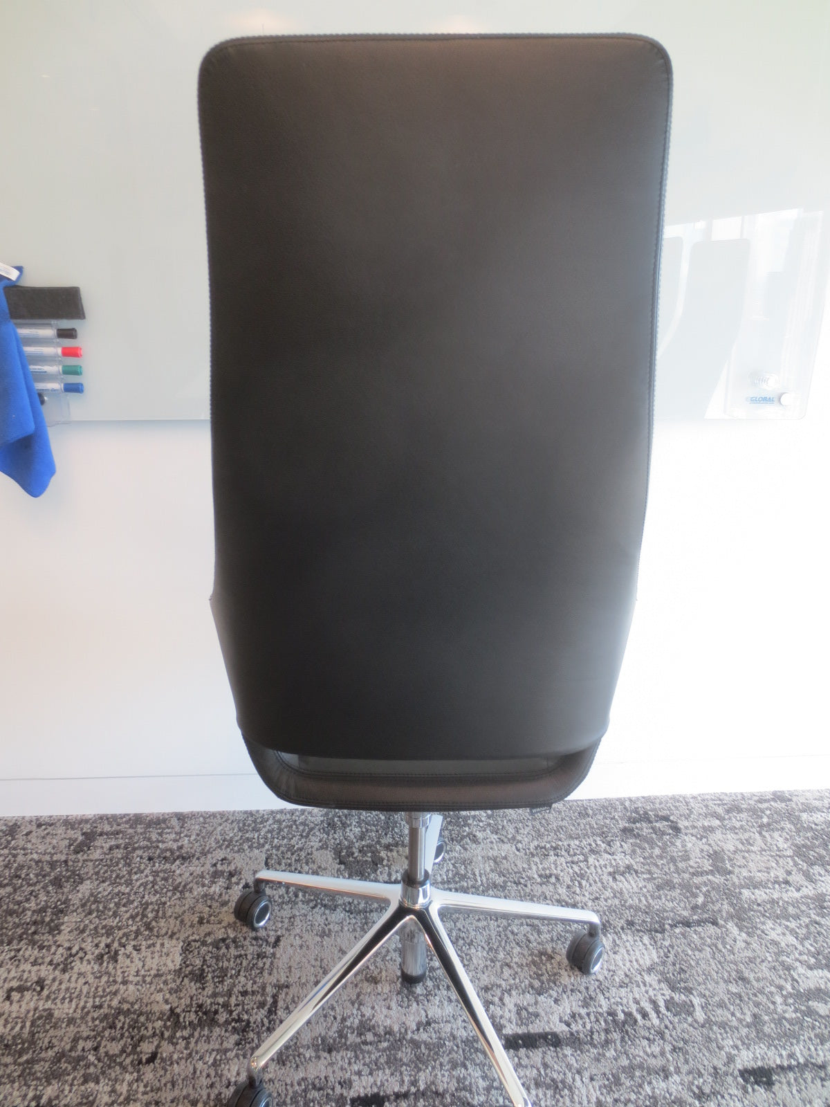 Wilkhahn Graph High Back Executive Chair in Black Leather