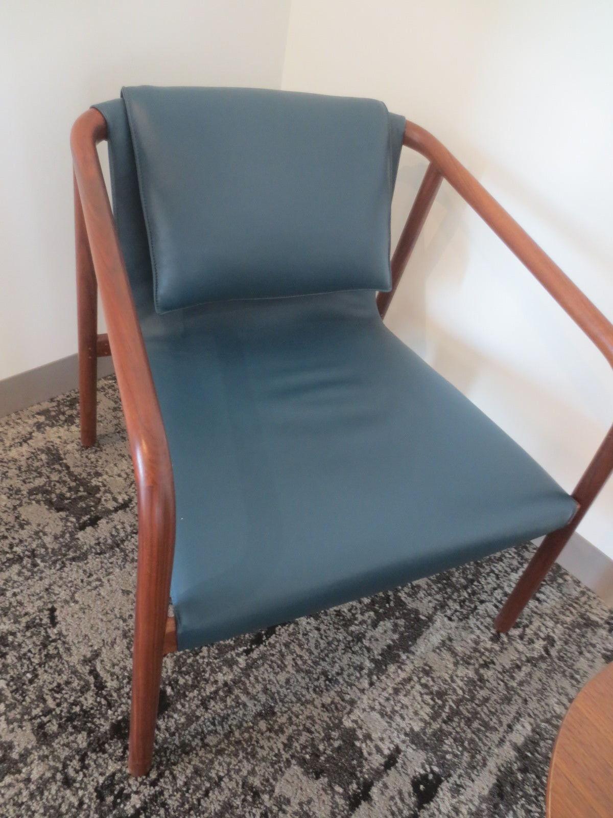 Bernhardt Design Oslo Lounge Chair in Blue