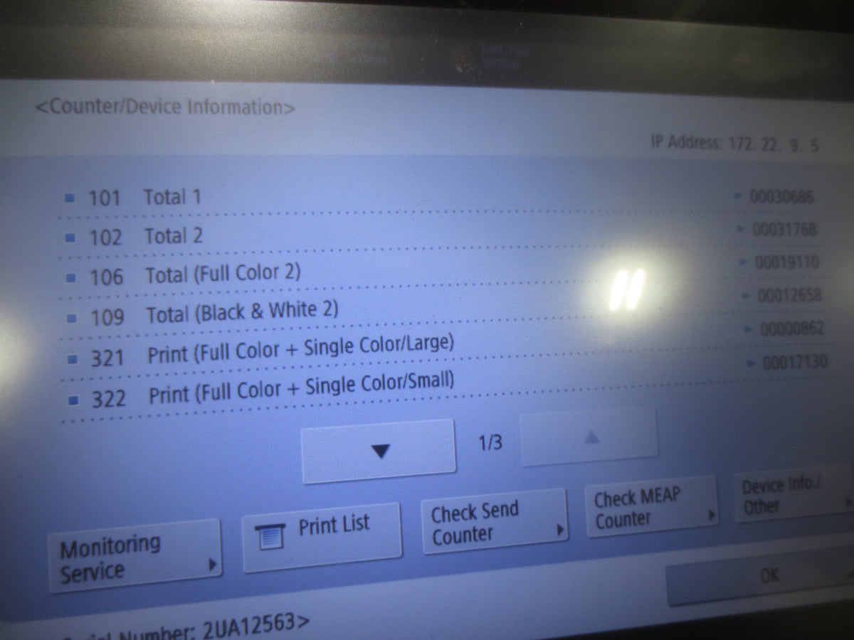 Canon ImageRunner Advance DX C3725i Color Multifunction Copier Printer Scanner