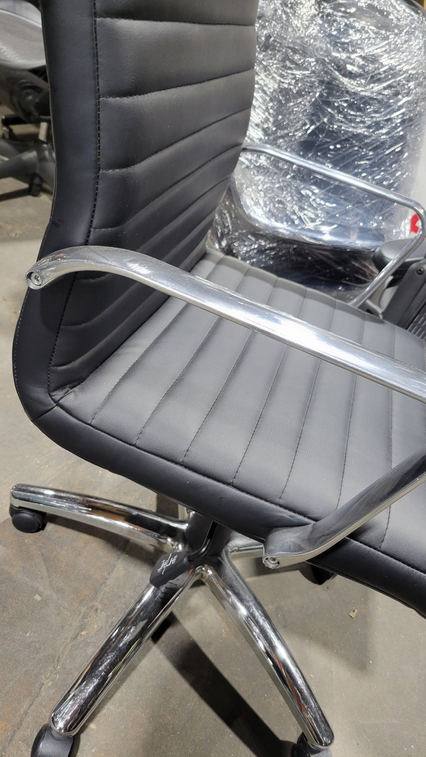 OTG High Back Conference Chair in Black Eco-Leather