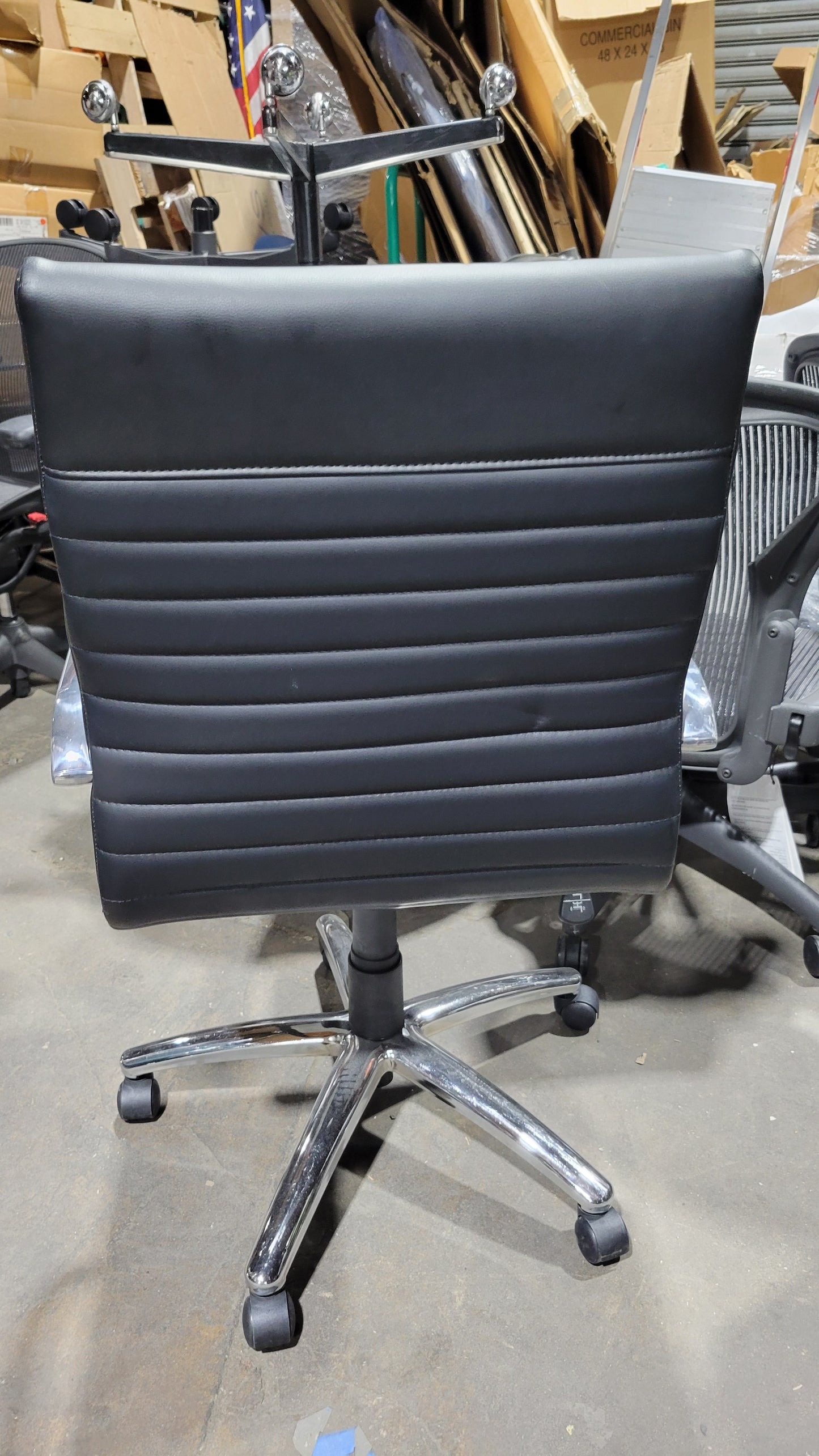 OTG High Back Conference Chair in Black Eco-Leather