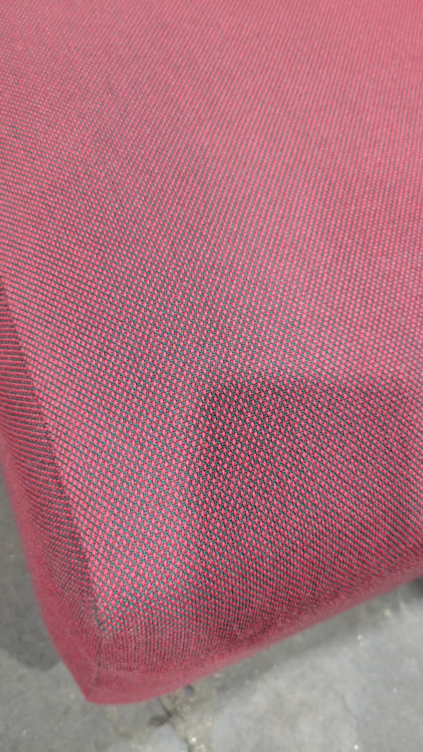 Stylex Lounge Ottoman / Modular Seat in Red Fabric