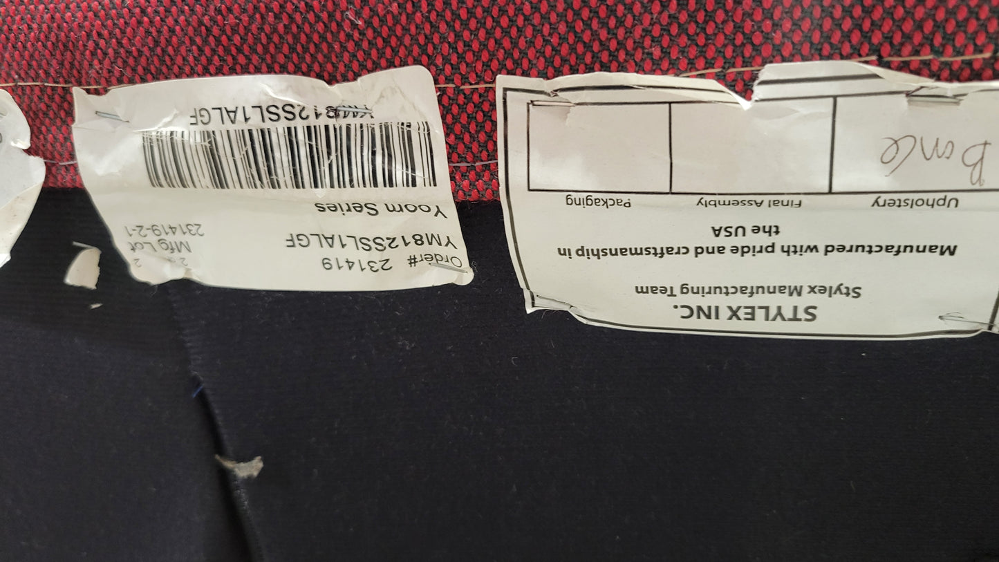 Stylex Lounge Ottoman / Modular Seat in Red Fabric