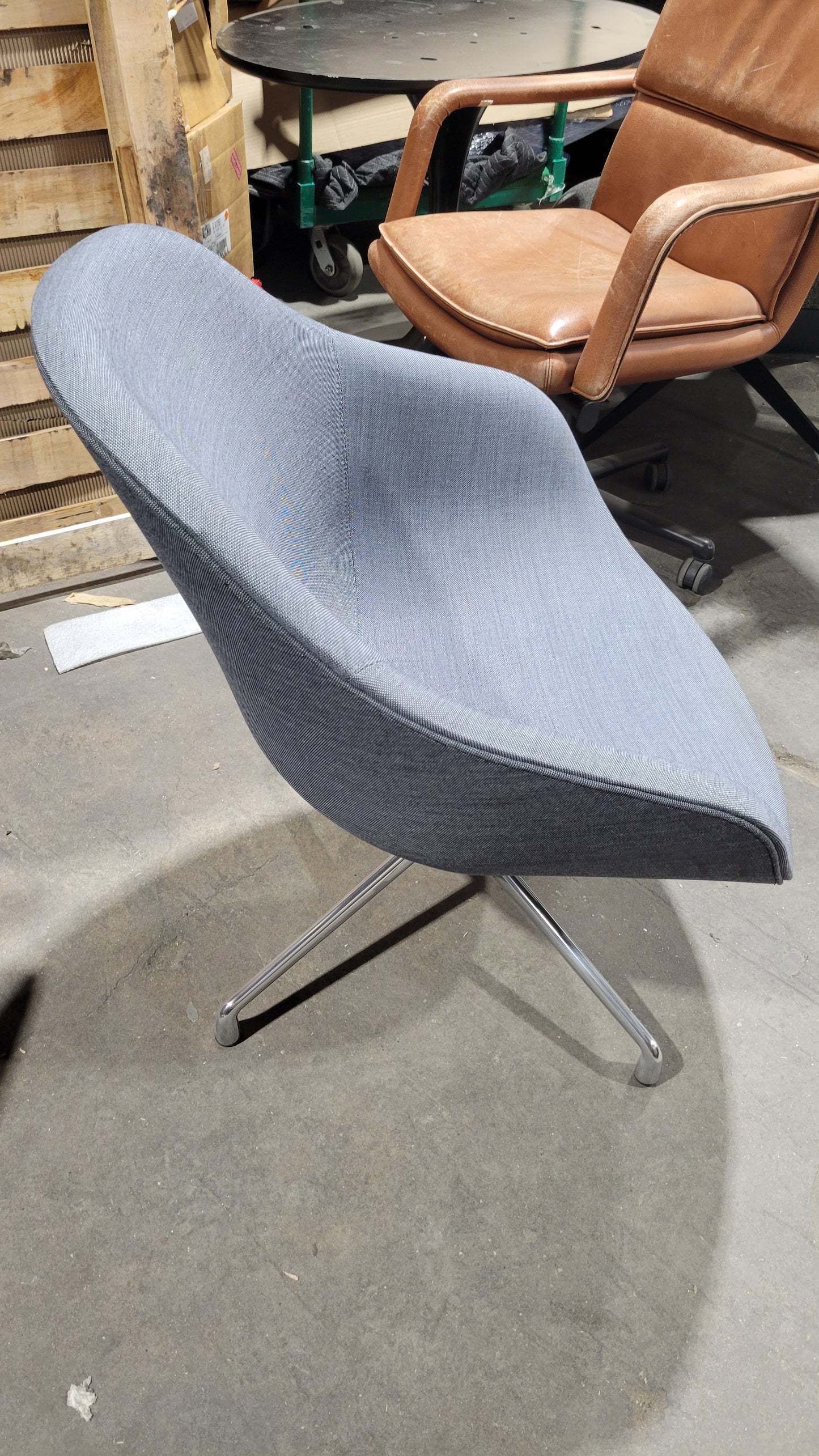 HAY About A Chair (AAC121) in Grey Fabric