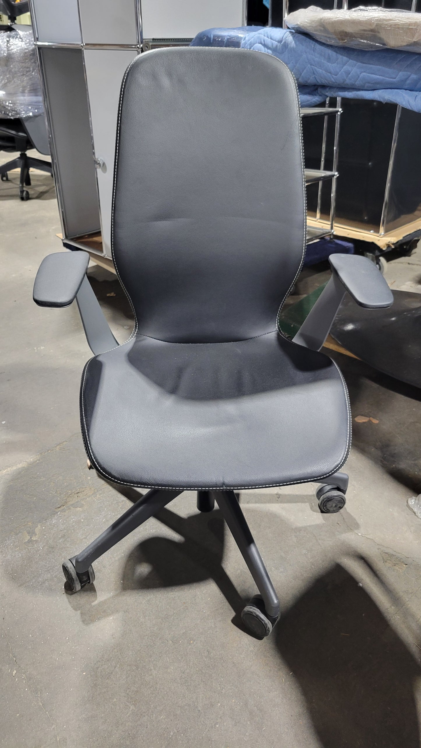 Steelcase Silq Chair in Black Eco-Leather
