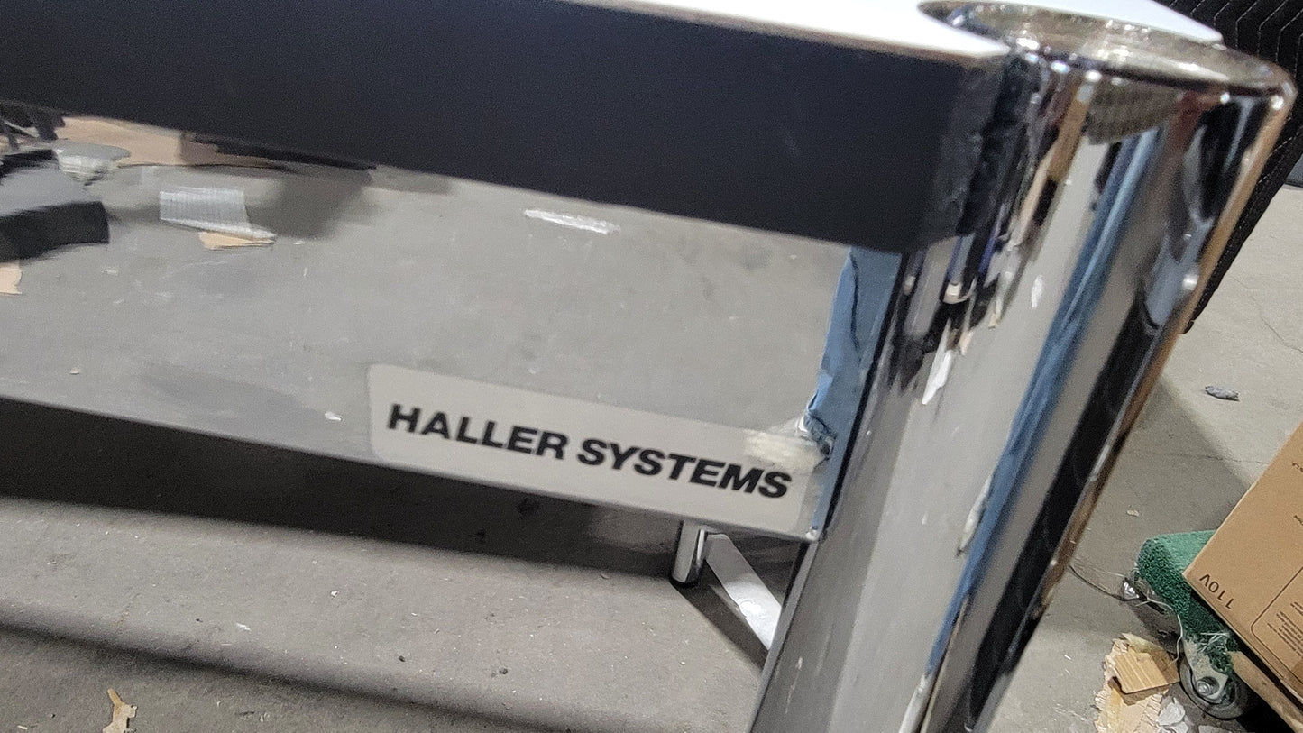 USM Haller T59 30x59-in Desk-Table in Pearl Grey Laminate (Vintage)