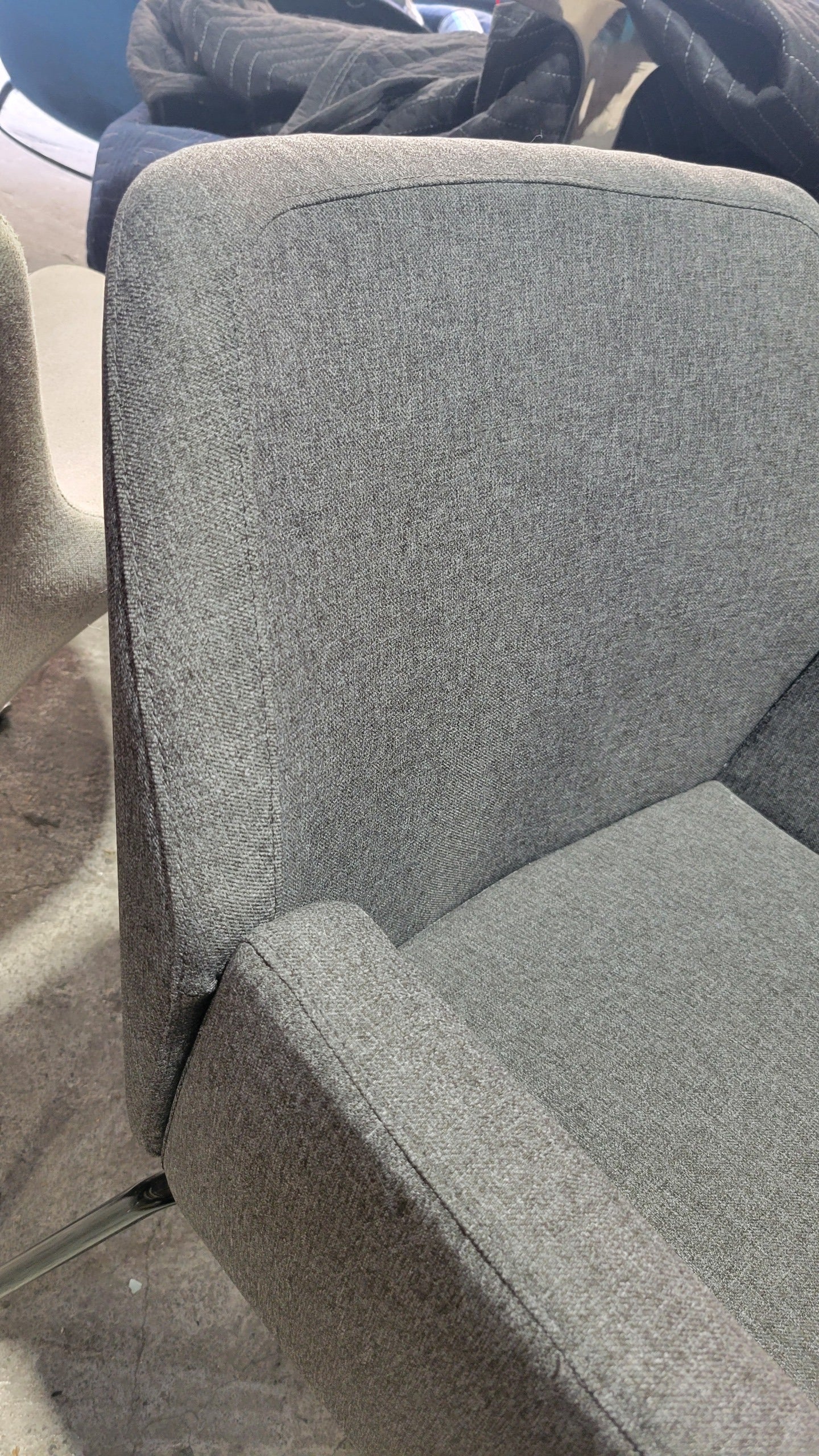 Coalesse Bindu Guest Chair in Light Grey Fabric