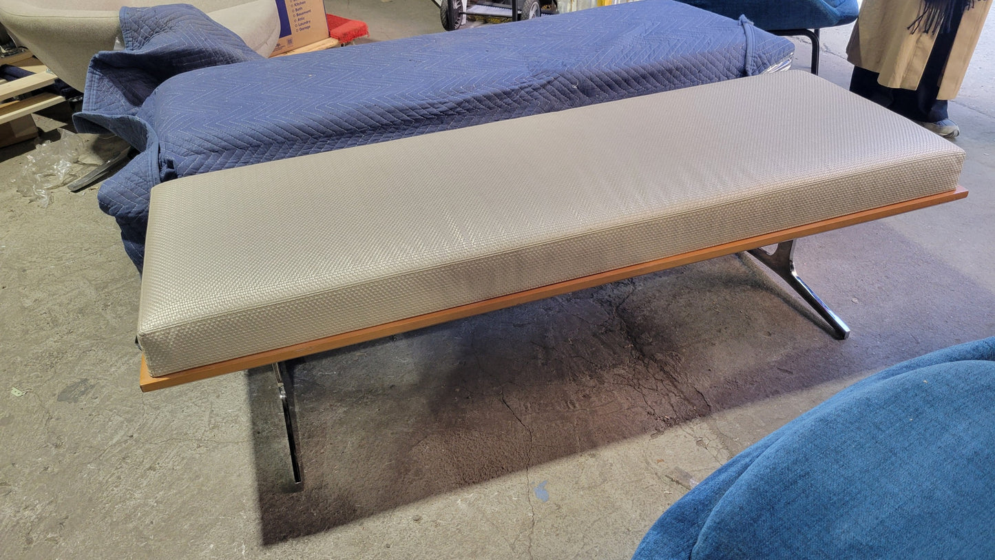 Bernhardt Design Argon Upholstered Bench with Wood Platform