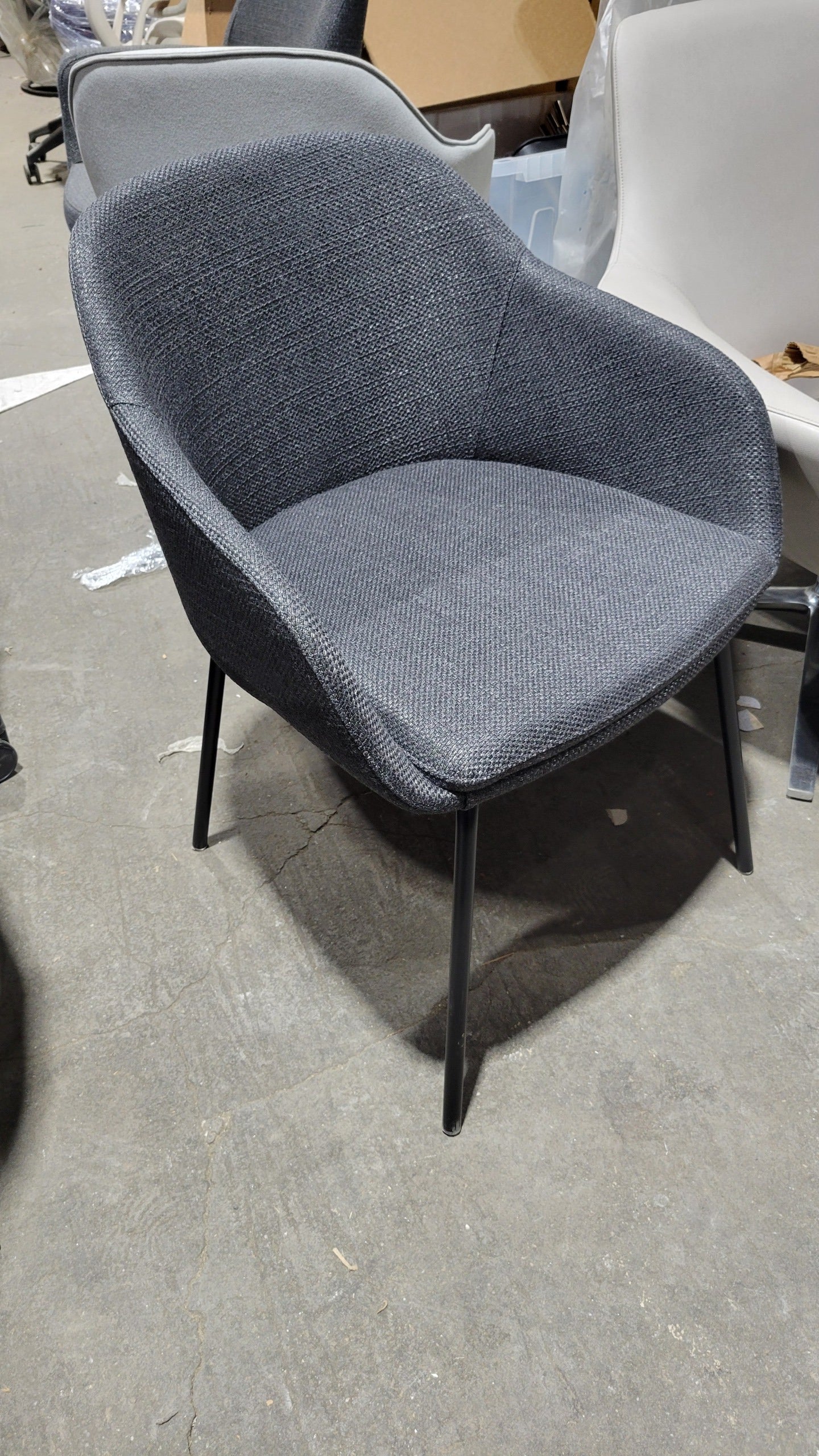 LumiSource Daniella Armchair in Grey Fabric