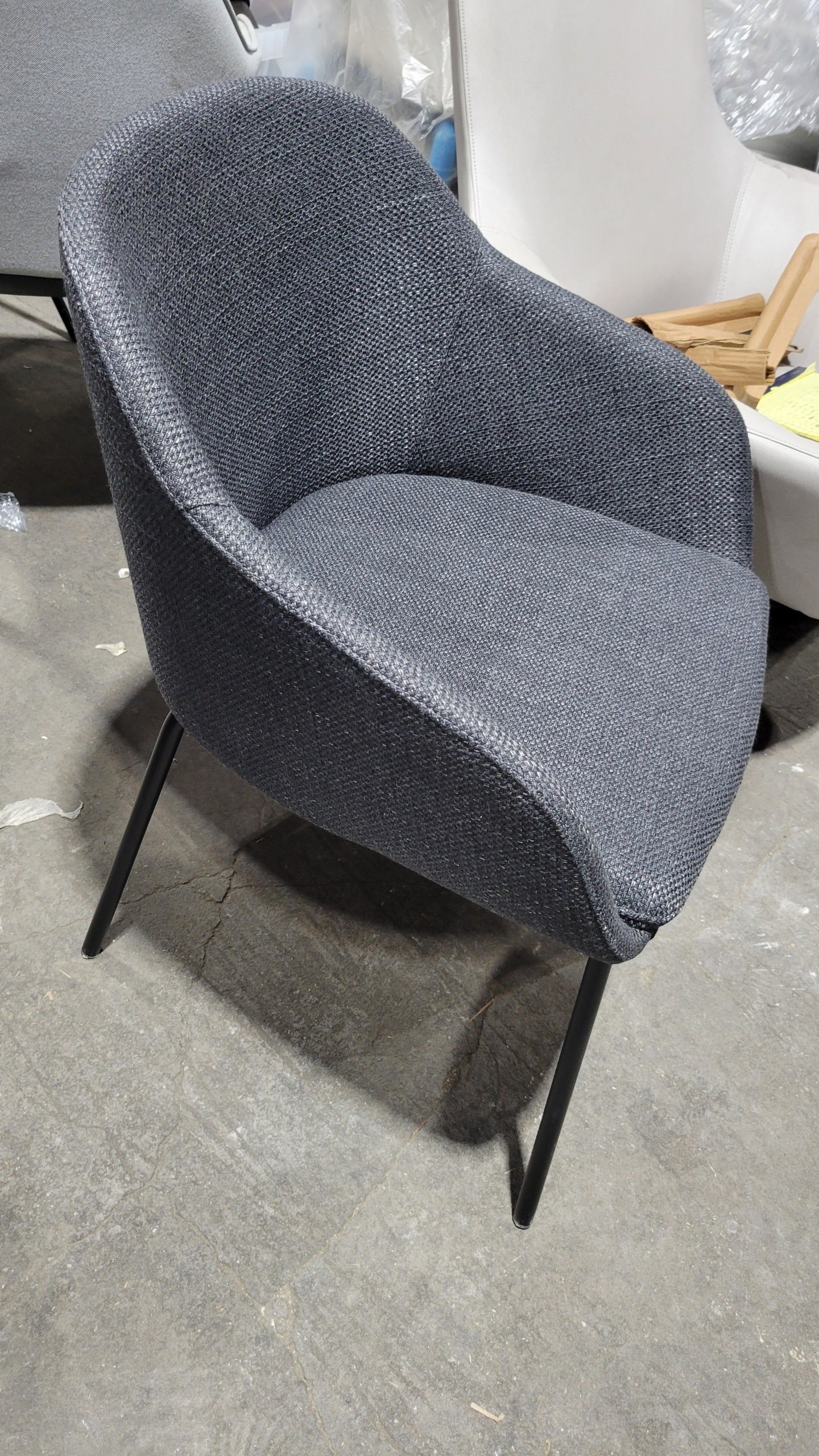 LumiSource Daniella Armchair in Grey Fabric