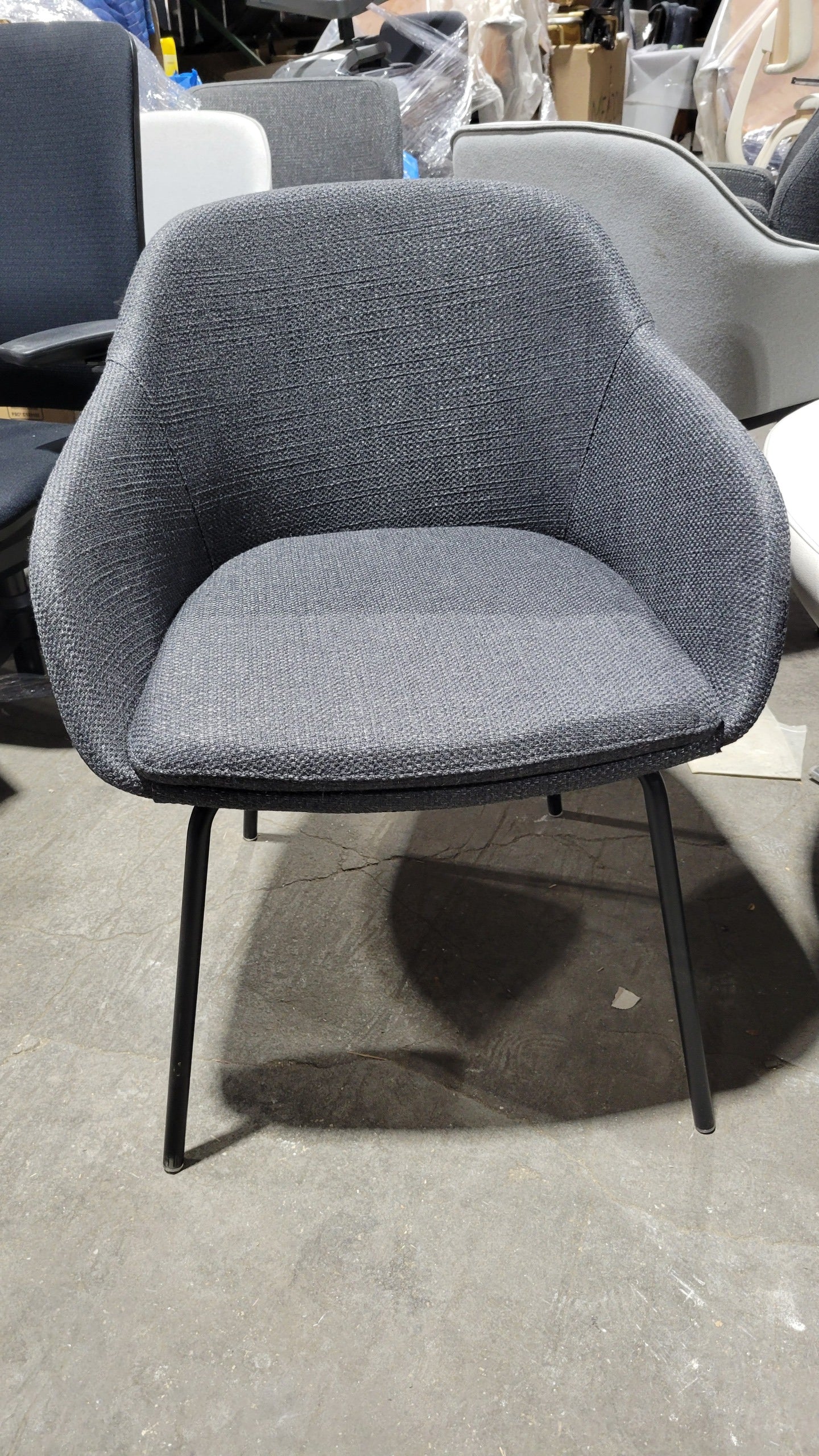 LumiSource Daniella Armchair in Grey Fabric