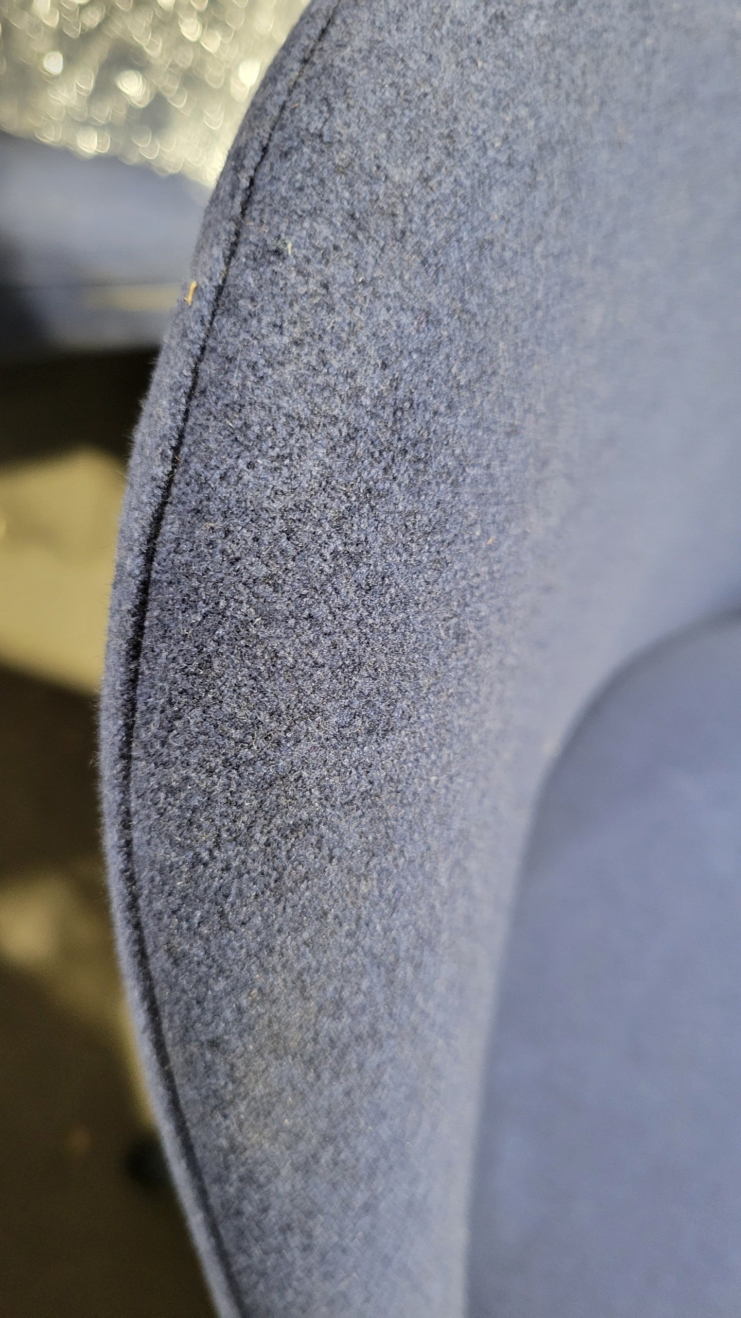 West Elm Sterling Side Chair in Blue Fabric