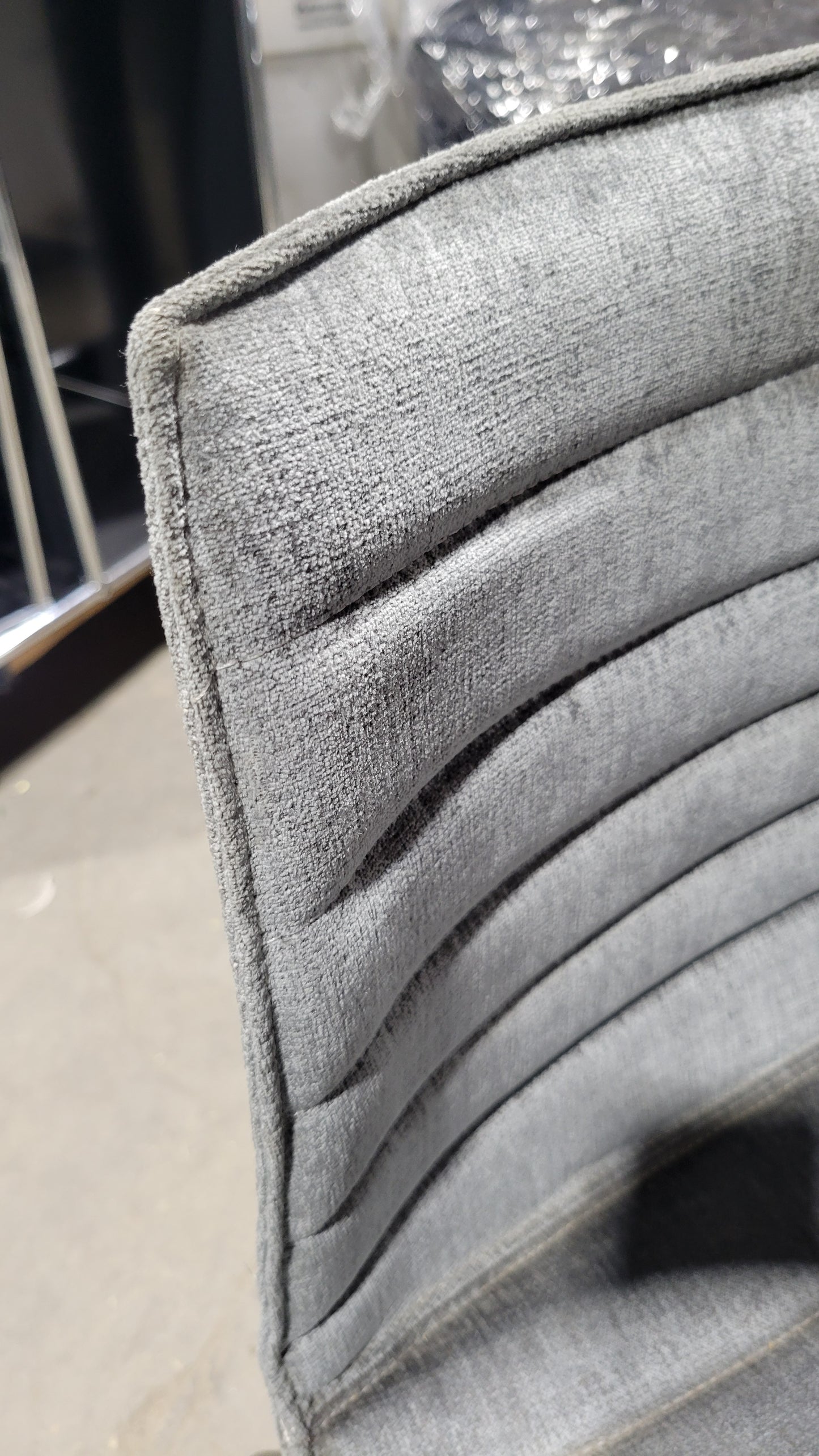 Arper Catifa 53 Side Chair in Grey Fabric