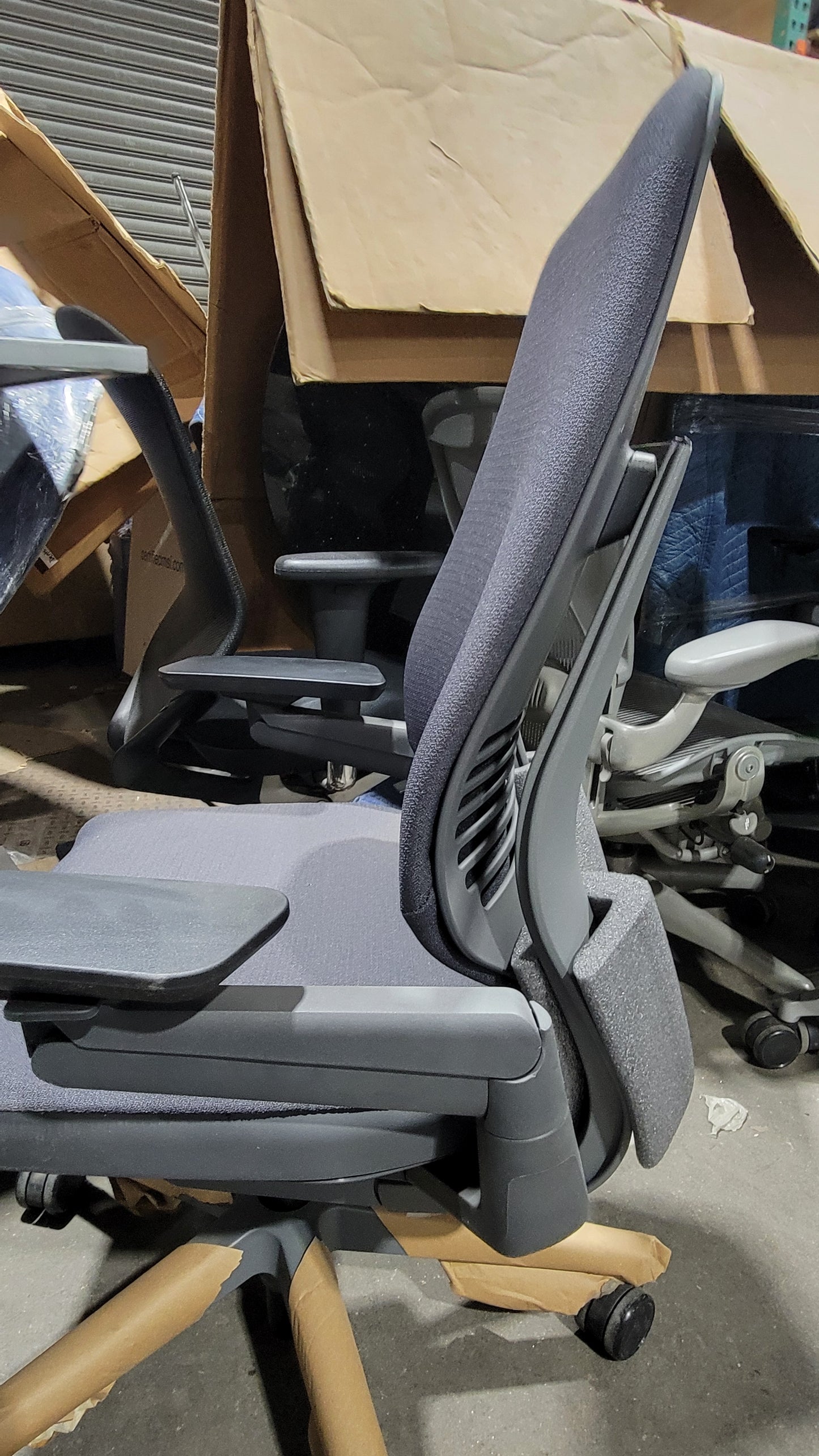 Steelcase Gesture Chair in Heather Grey Fabric with Grey Frame (New)
