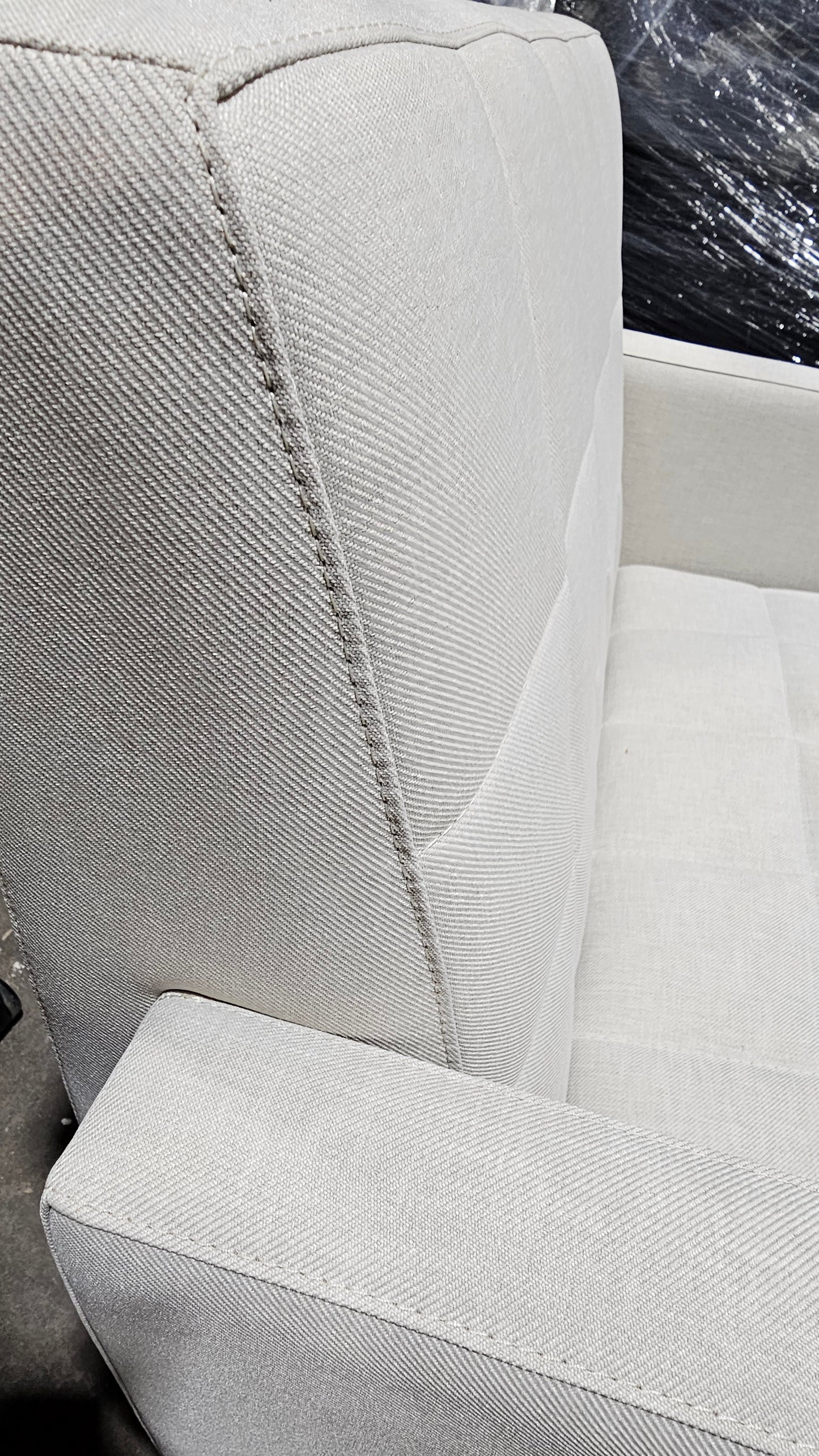 Coalesse Millbrae Lounge Chair in Off-White Fabric