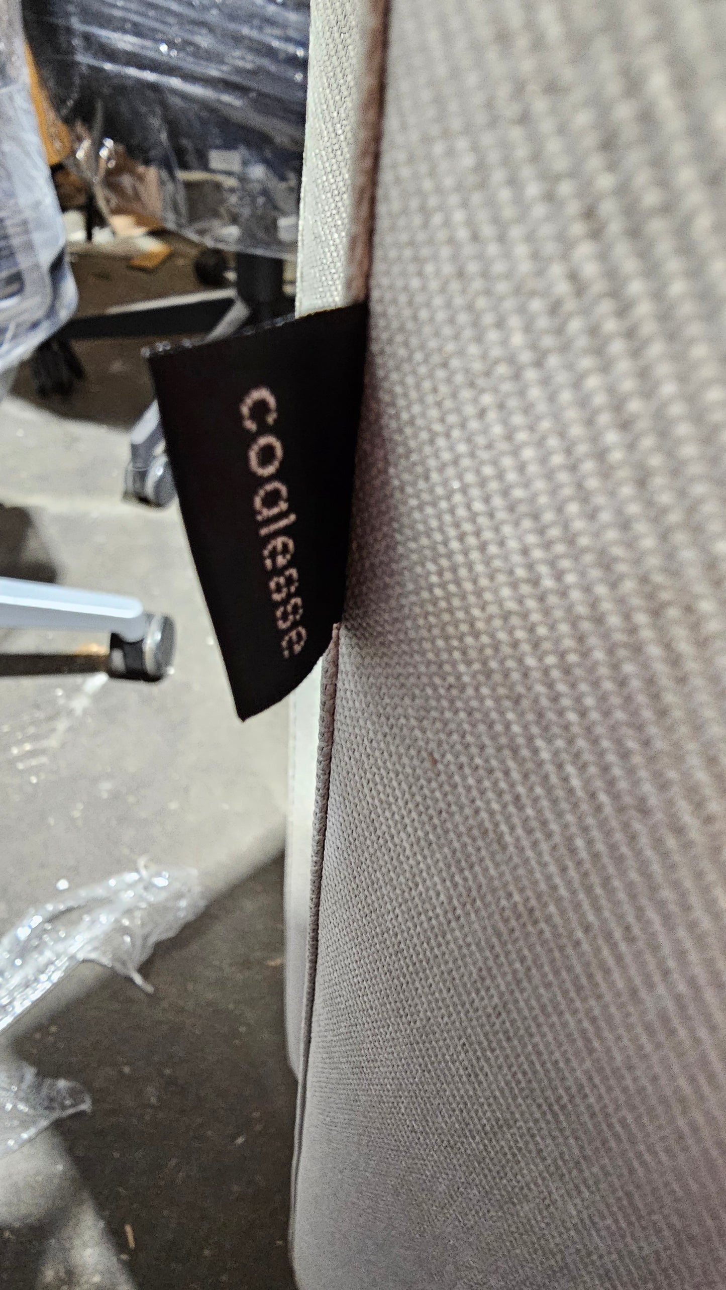 Coalesse Millbrae Lounge Chair in Off-White Fabric