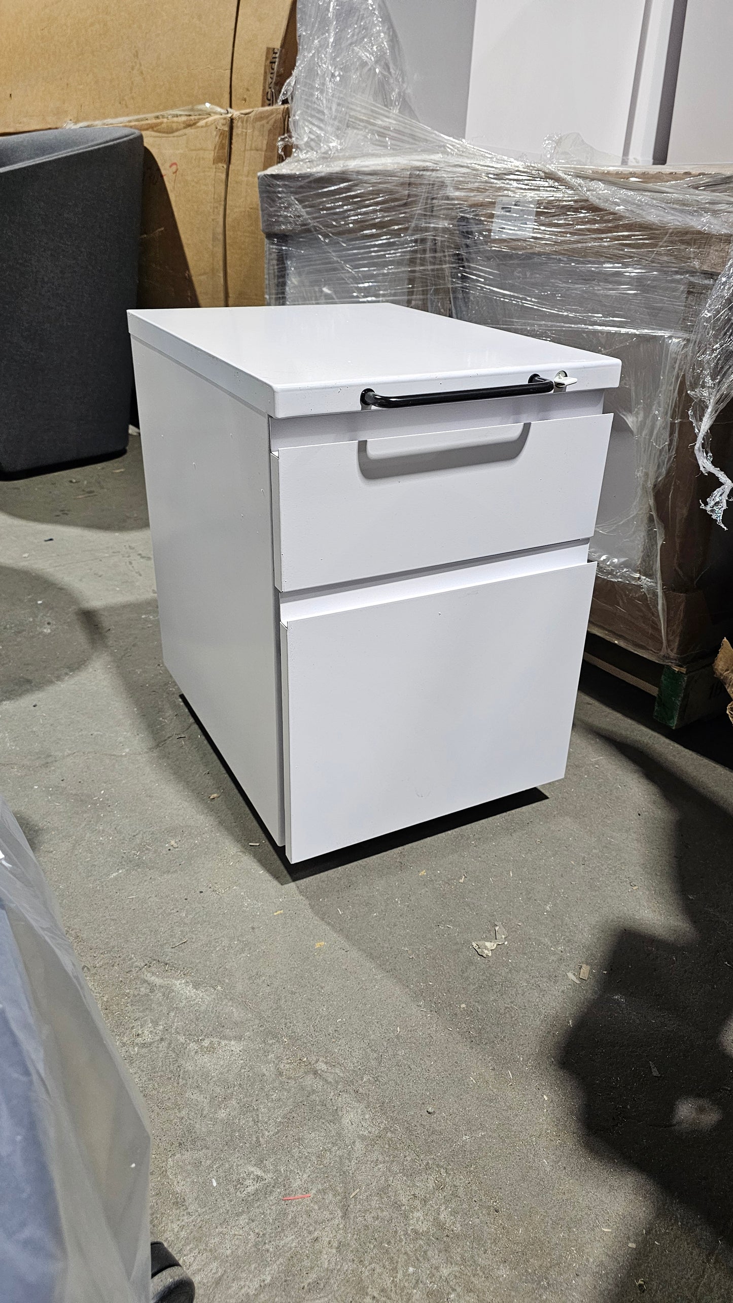 Knoll Series 2 Mobile Pedestal Filing Cabinet in White (New)