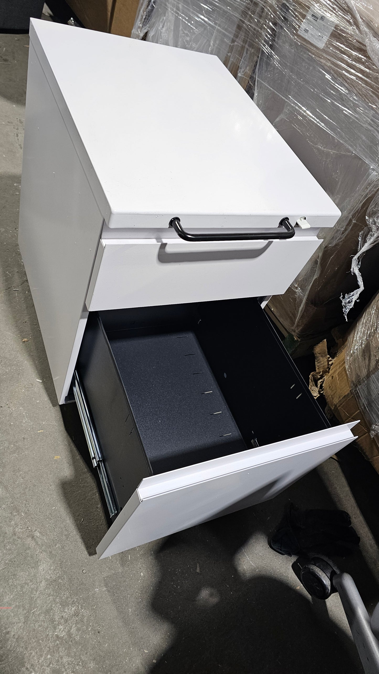 Knoll Series 2 Mobile Pedestal Filing Cabinet in White (New)