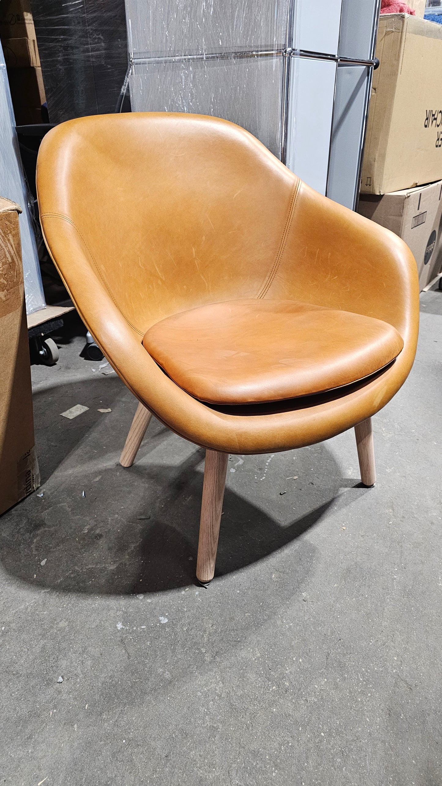 HAY About A Lounge Chair (AAL 82) Brown Leather