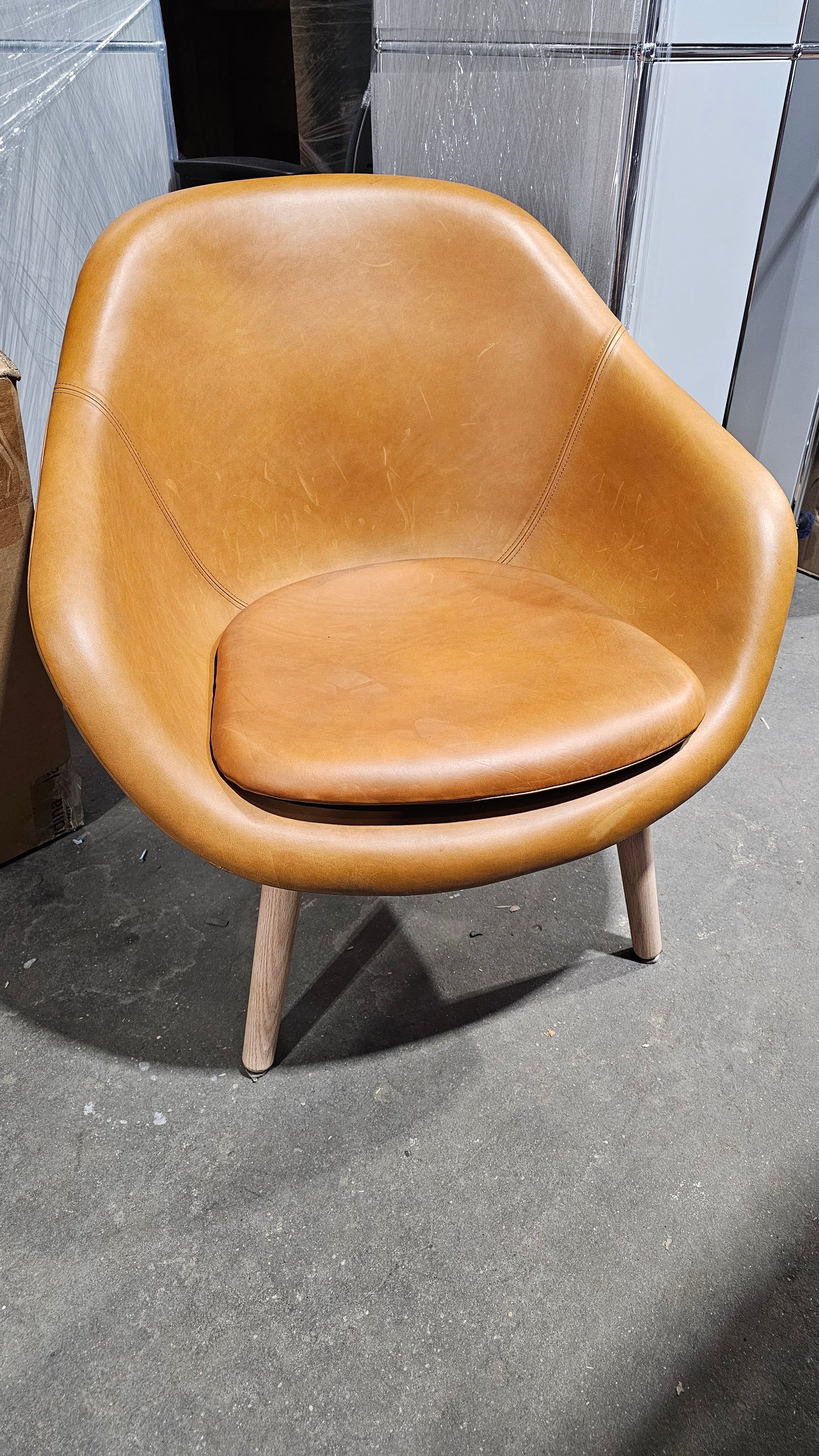 HAY About A Lounge Chair (AAL 82) Brown Leather