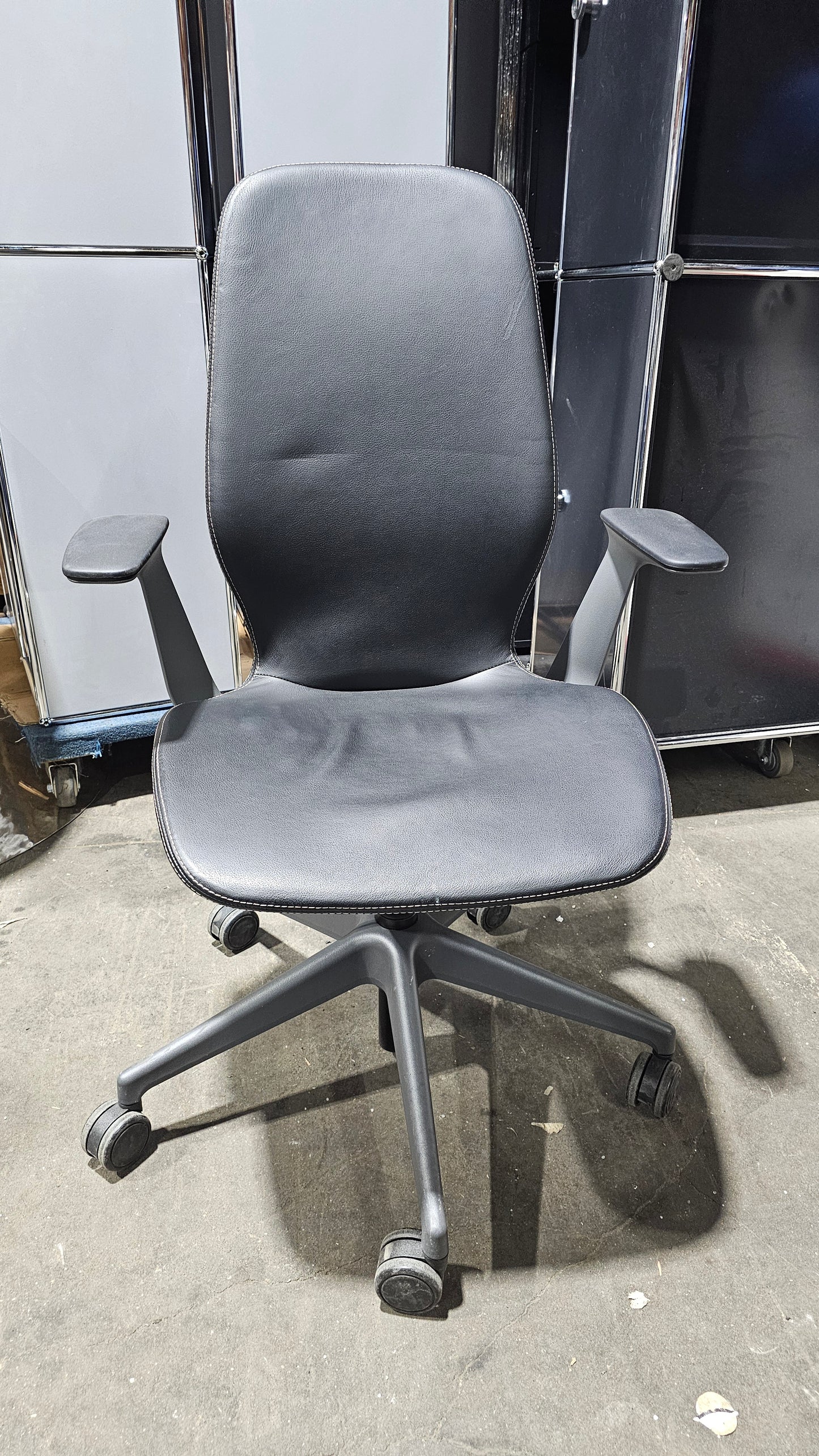 Steelcase Silq Chair in Black Eco-Leather