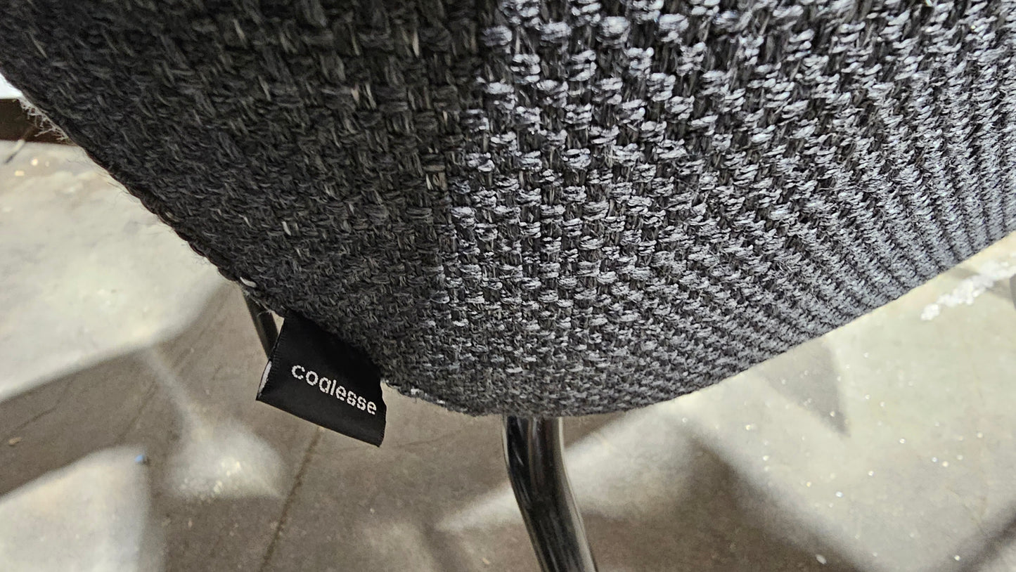Coalesse Bindu Guest Chair in Charcoal Grey Fabric