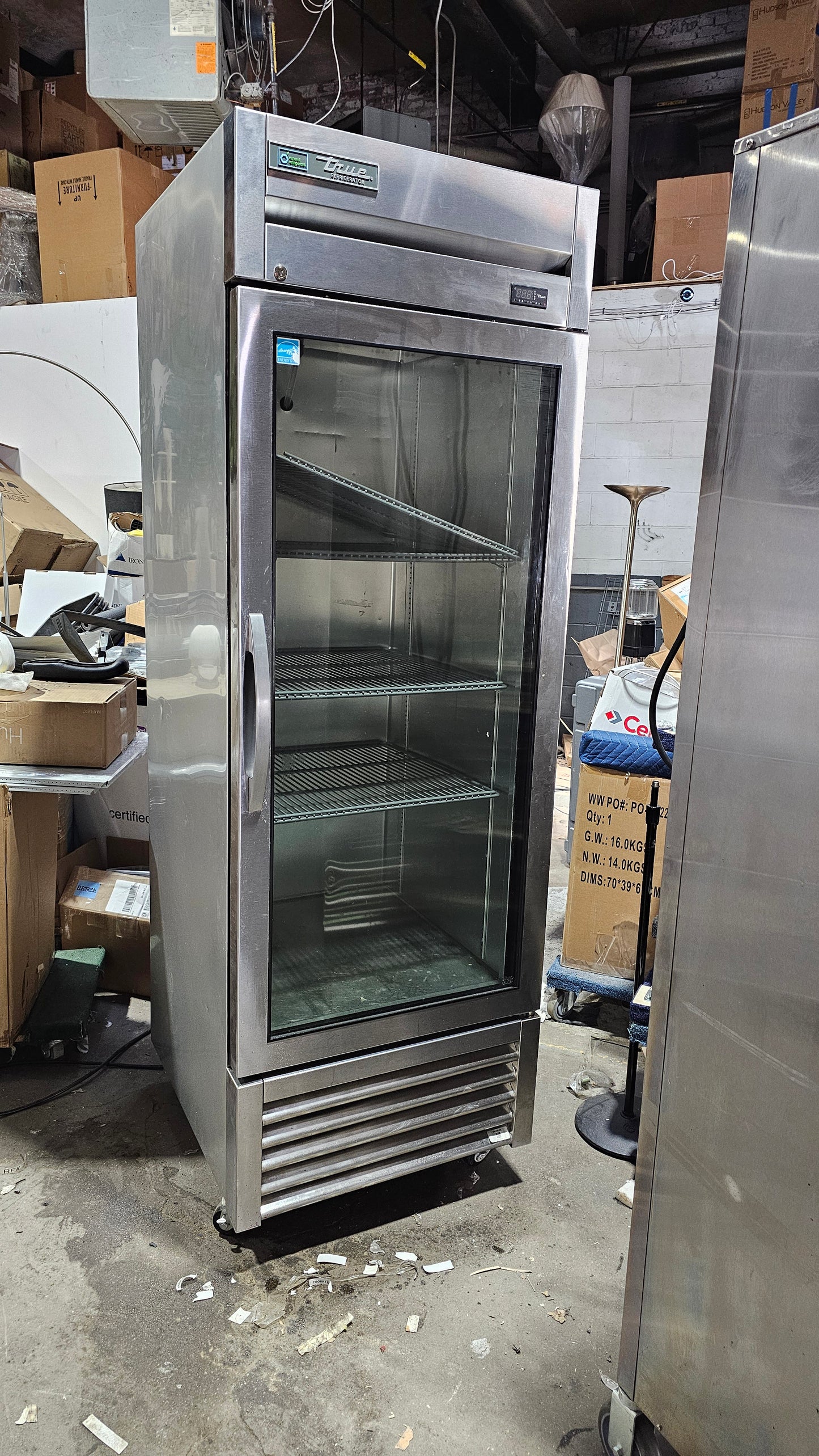 True Refrigeration Glass Door Commercial Refrigerator, Model T-23G-HC