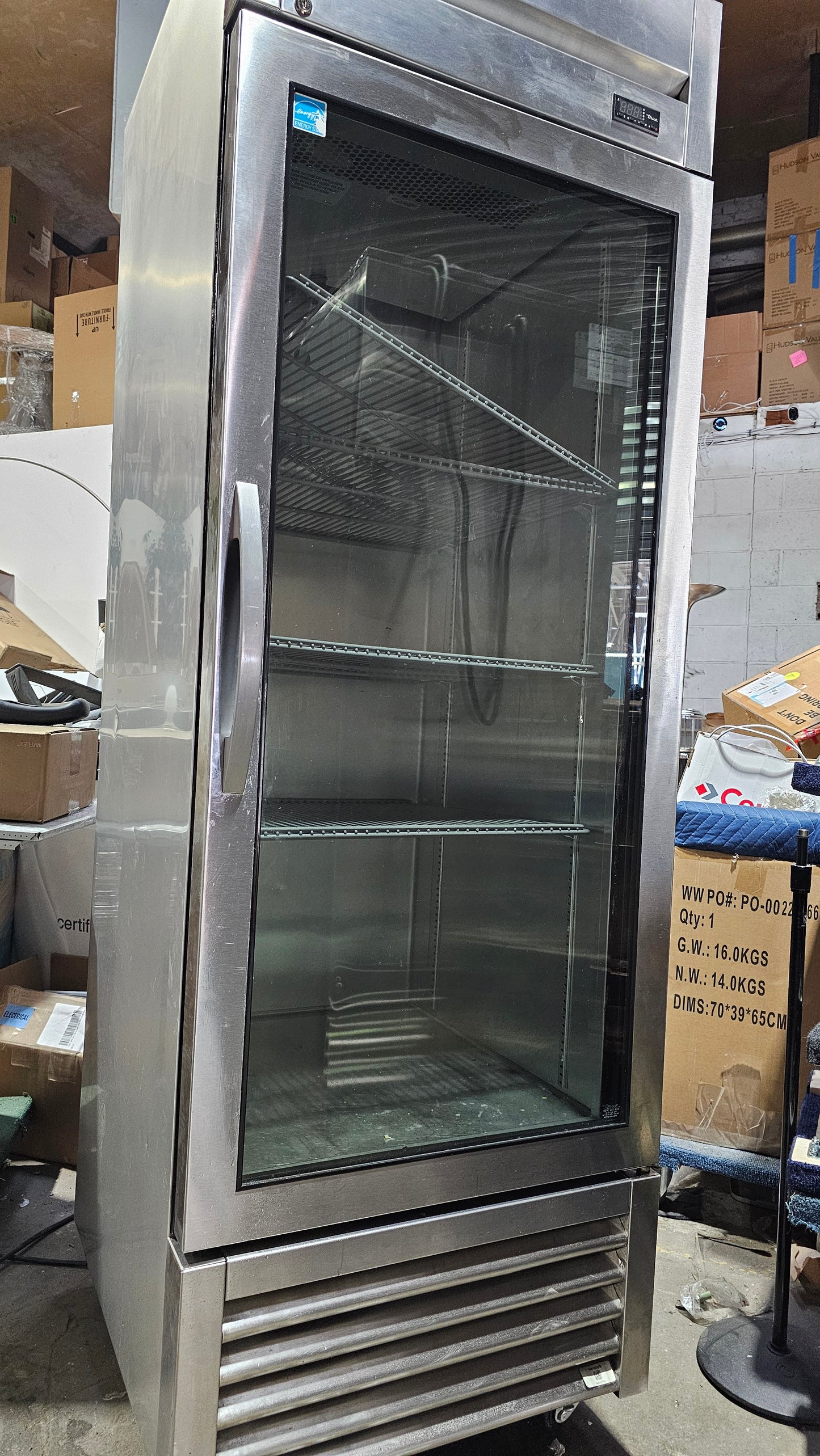 True Refrigeration Glass Door Commercial Refrigerator, Model T-23G-HC