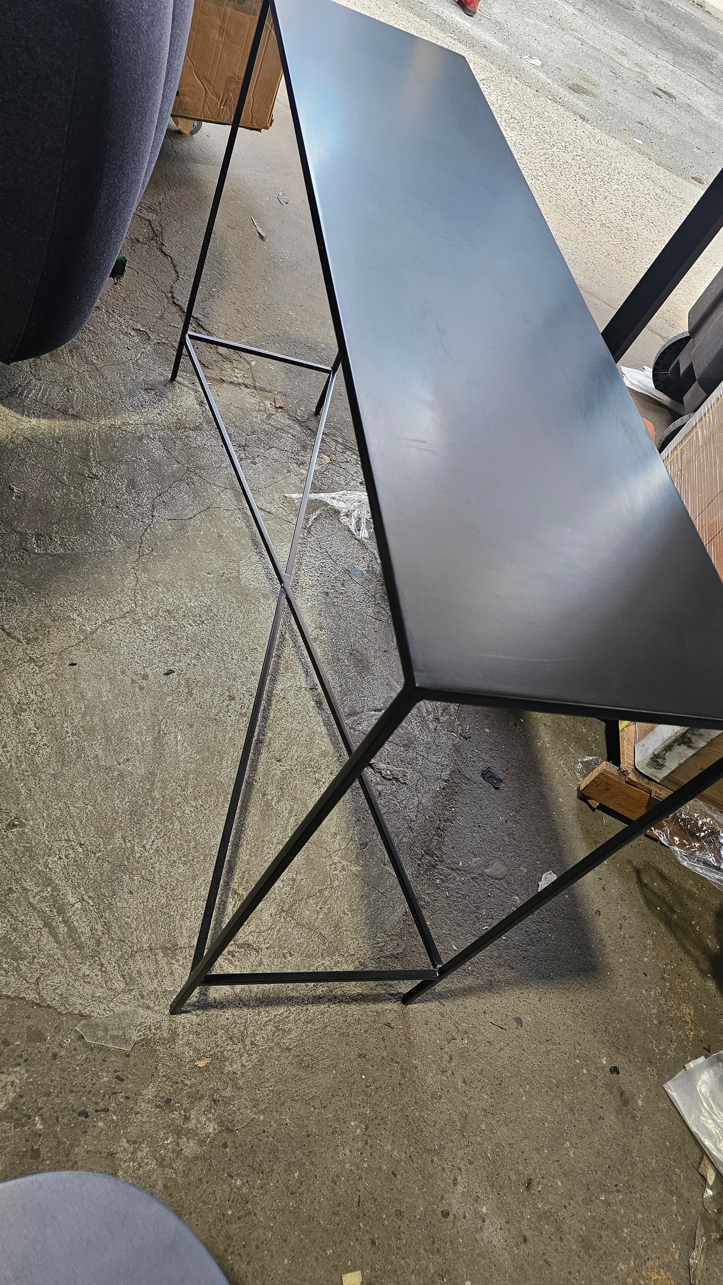 Rejuvenation Burton 54-in Metal Console Table