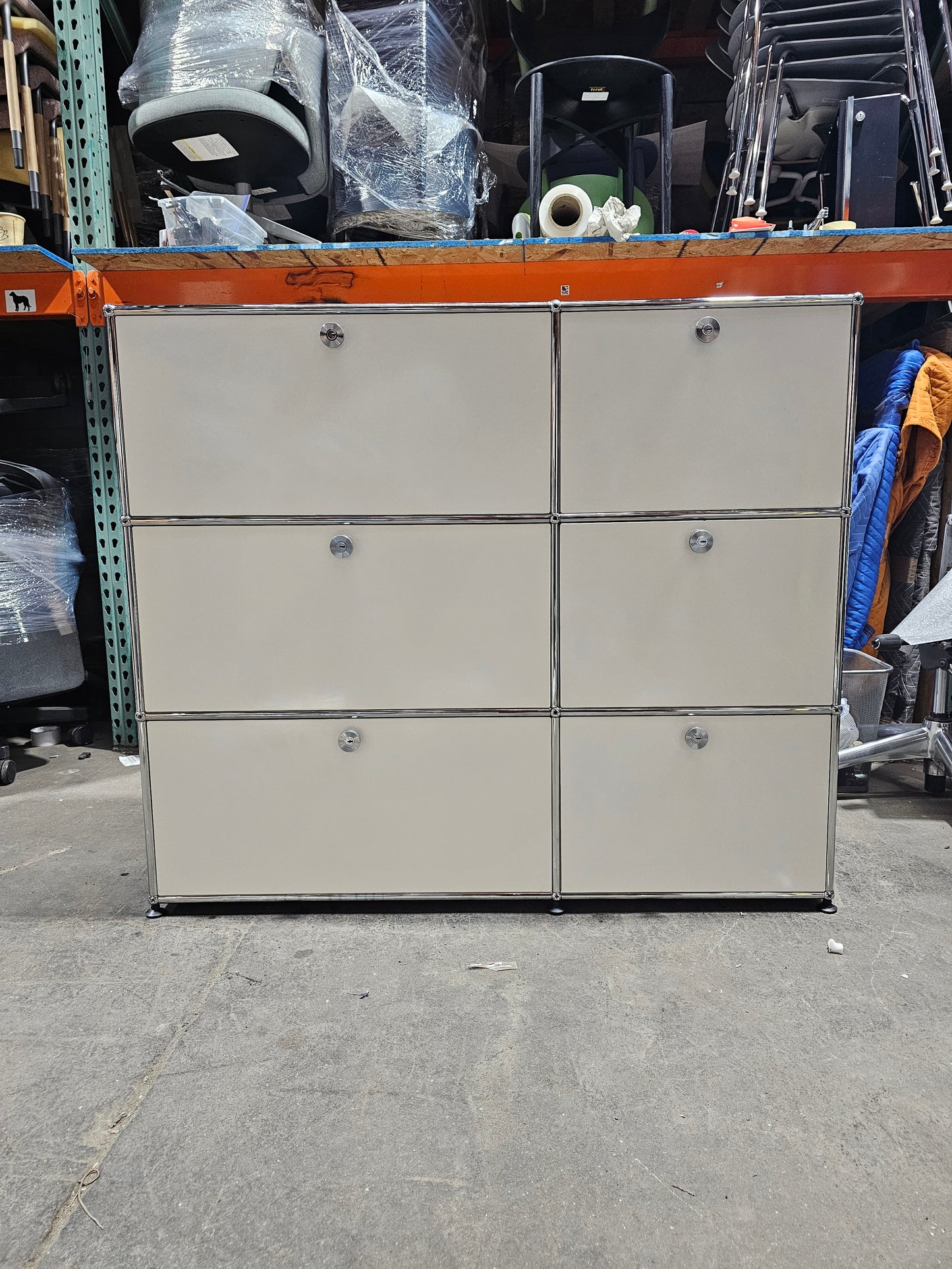 USM Haller Cabinet / Dresser 2x3 with 6 Drawers in White