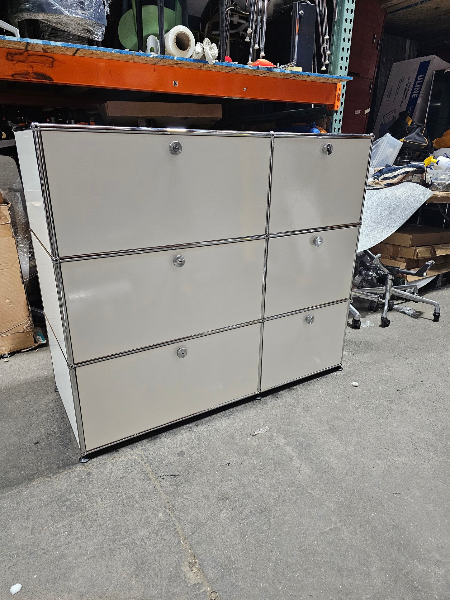 USM Haller Cabinet / Dresser 2x3 with 6 Drawers in White