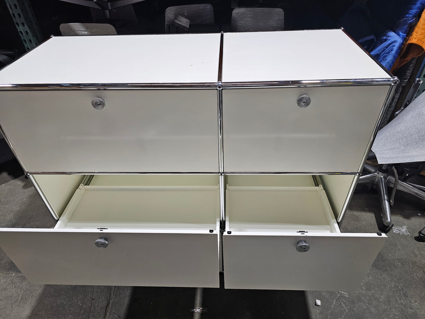 USM Haller Cabinet / Dresser 2x3 with 6 Drawers in White