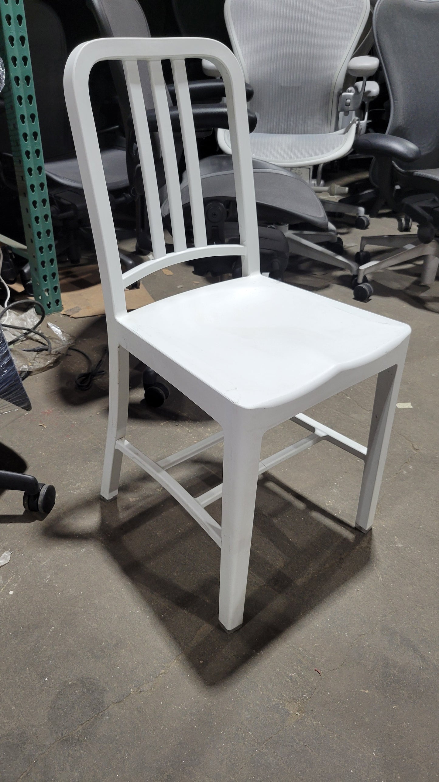 Emeco x Coca Cola 111 Navy Chair in White (Noticeable Wear)
