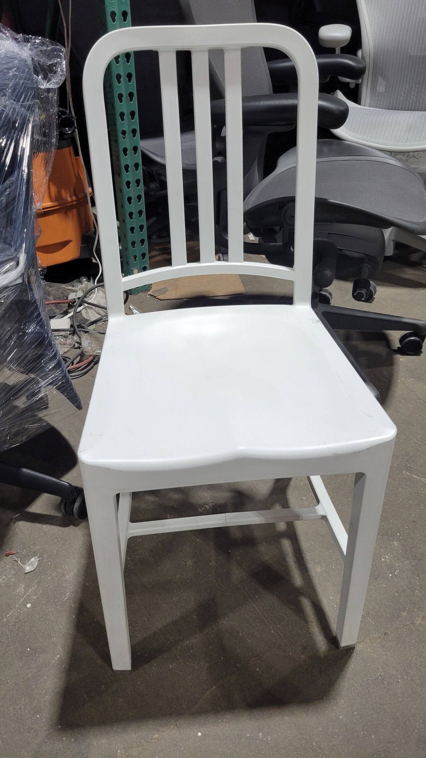 Emeco x Coca Cola 111 Navy Chair in White (Noticeable Wear)