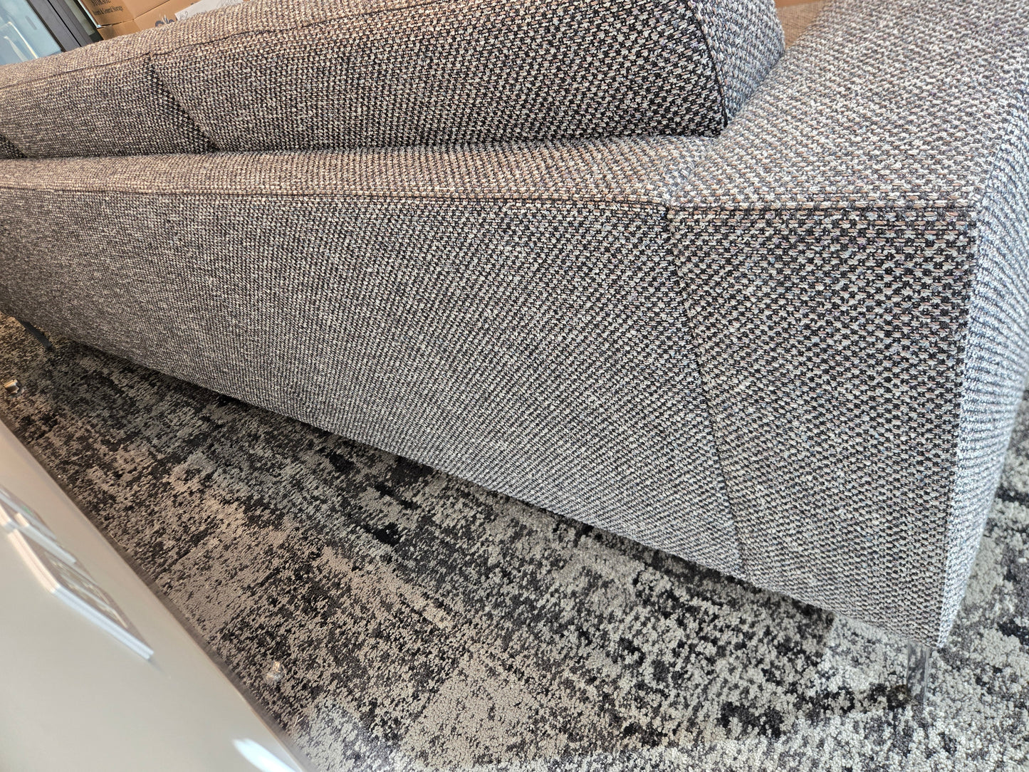 Bernhardt Design Harmony 98-in Sofa in Grey Fabric