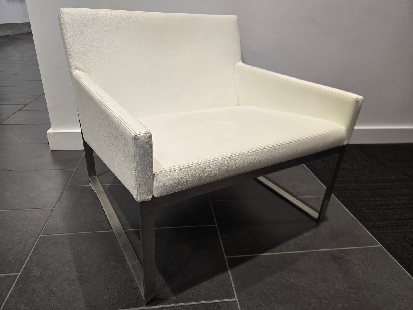 Bernhardt Design B.3 Lounge Chair in White