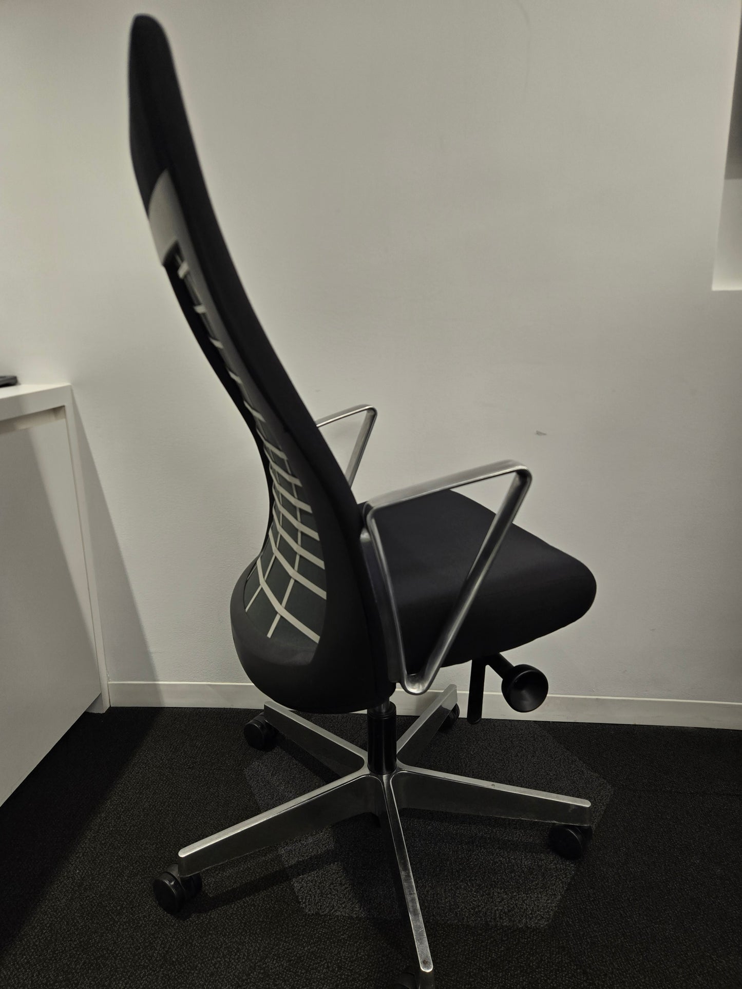 Knoll Remix Executive Highback Chair in Black Fabric