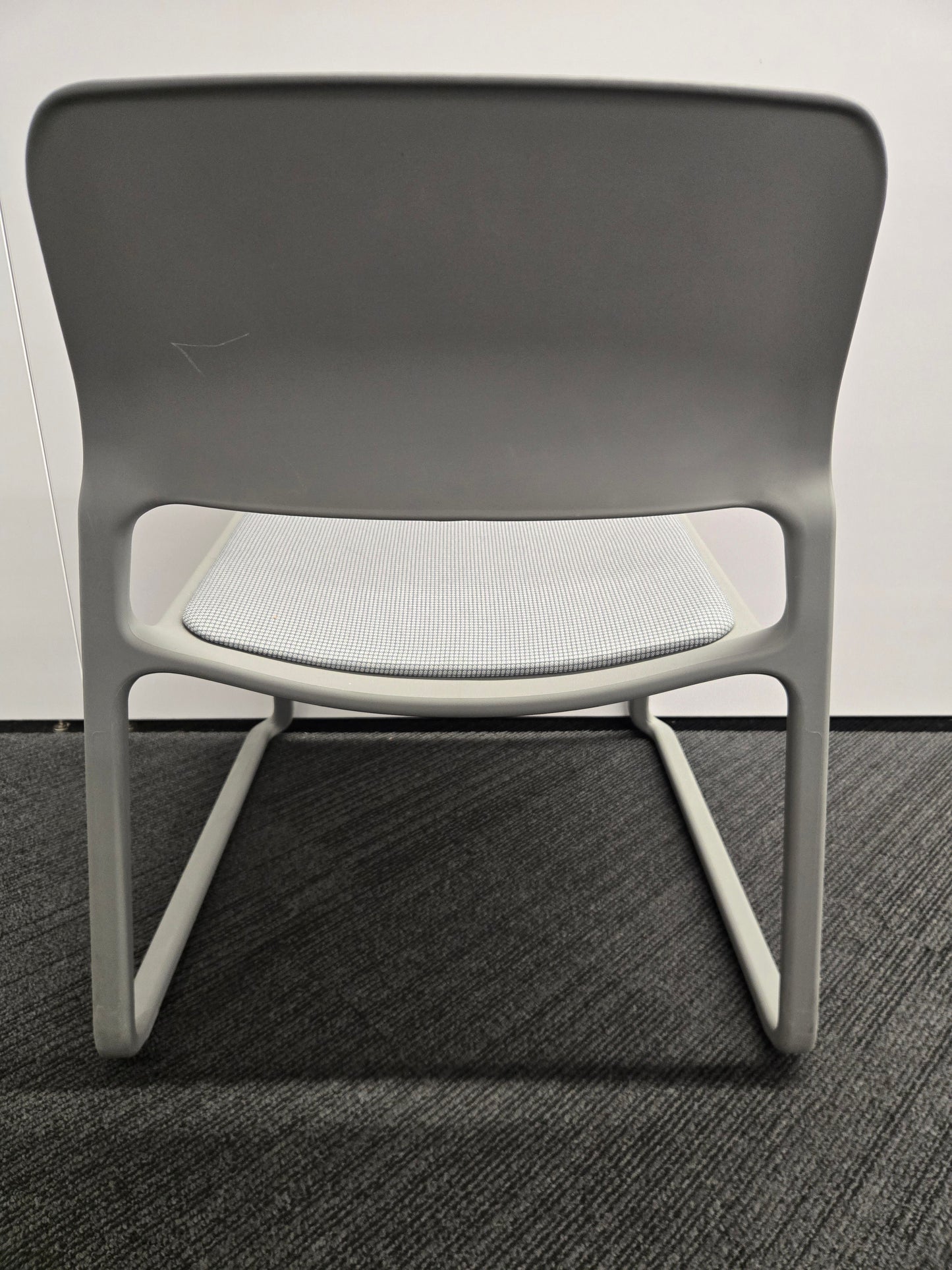 Knoll Spark Lounge Chair in Grey with Grey Seat