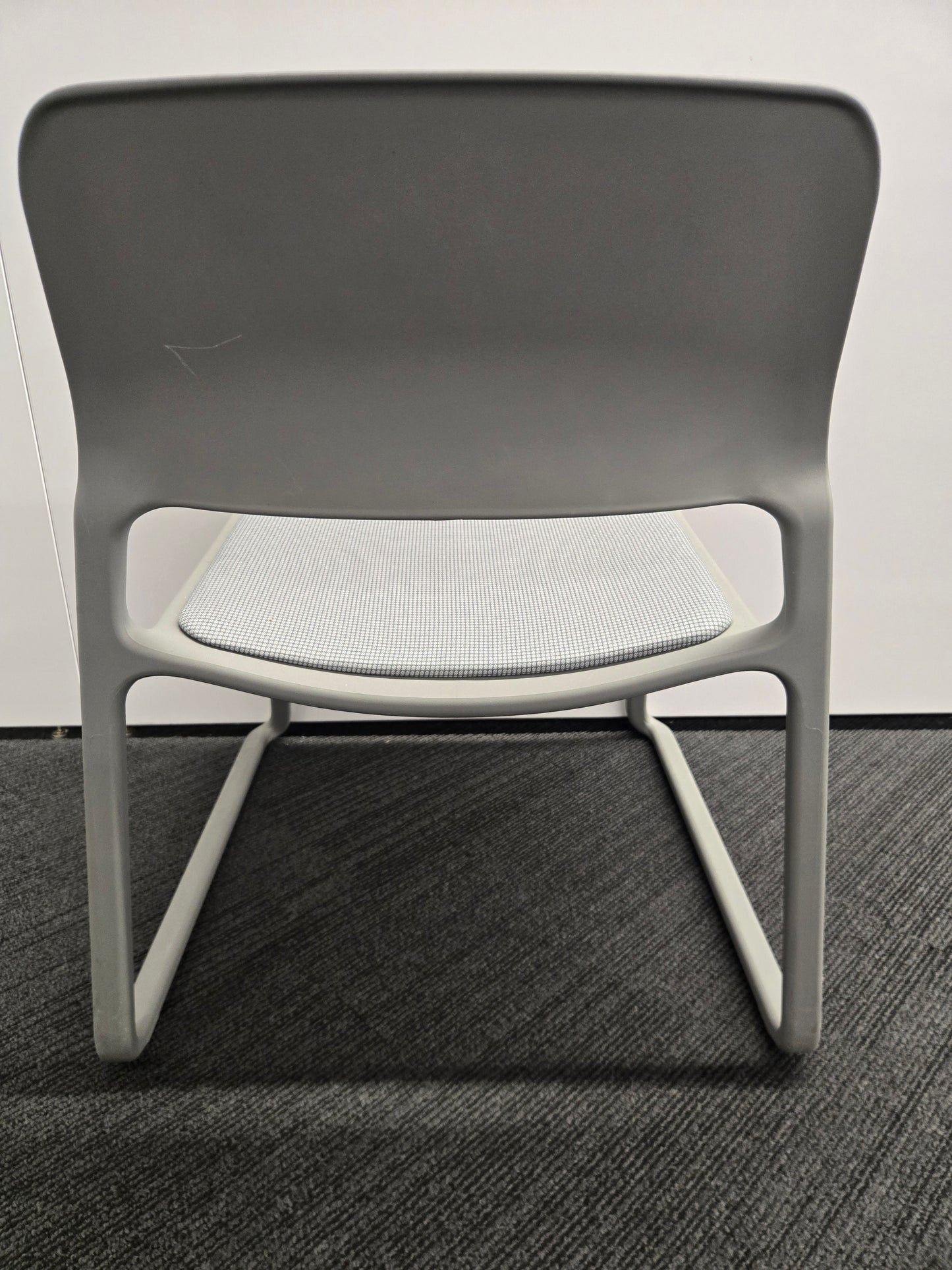Knoll Spark Lounge Chair in Grey with Grey Seat