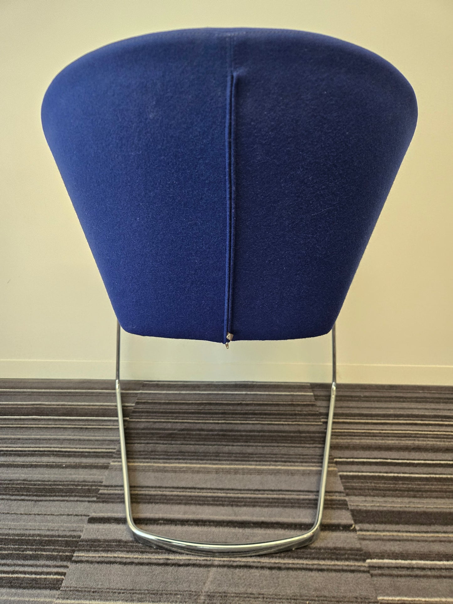 Andreu World Brandy (SO2995) Lounge Chair in Blue Fabric