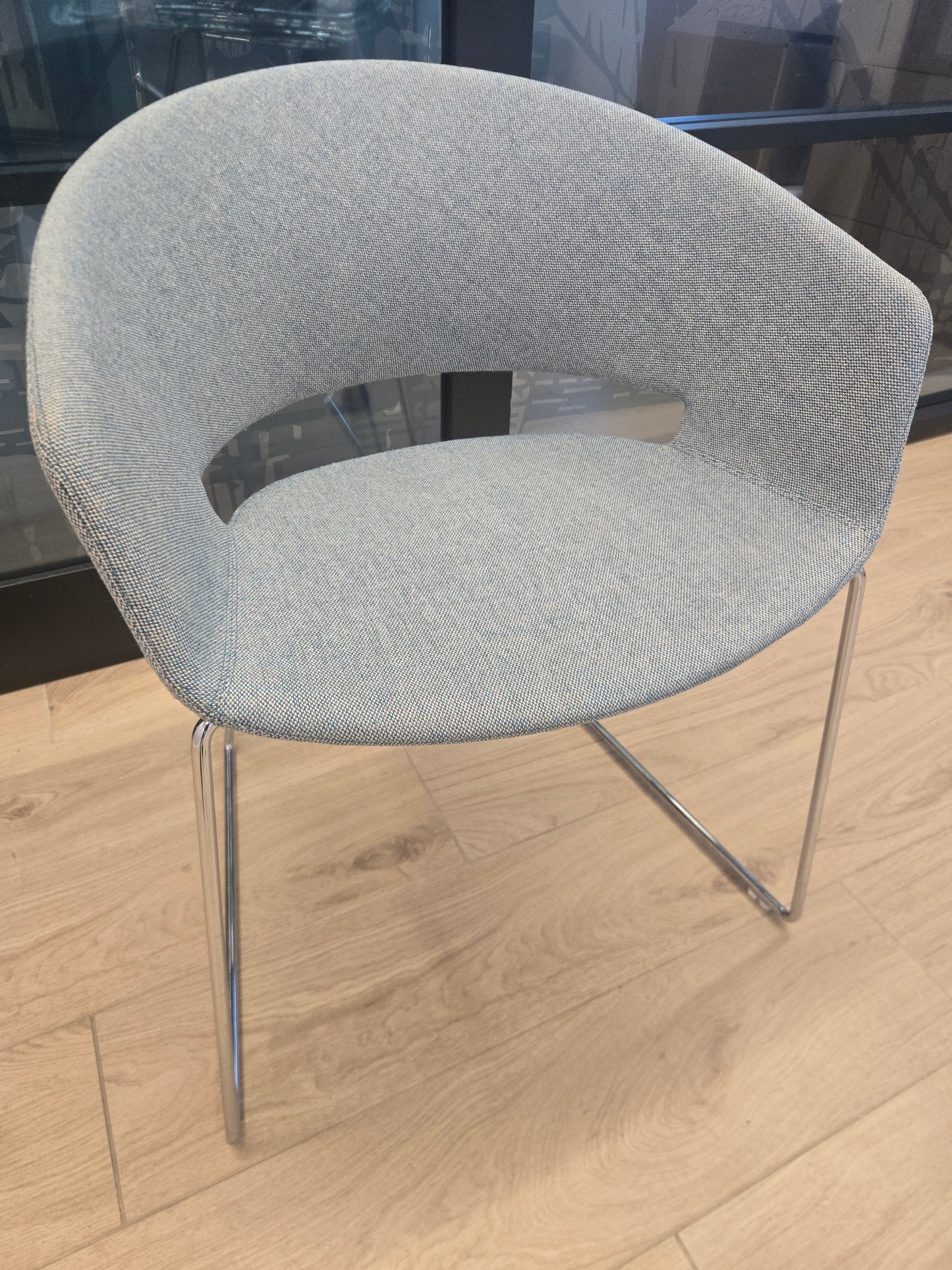 Andreu World Ronda Guest Chair in Blue