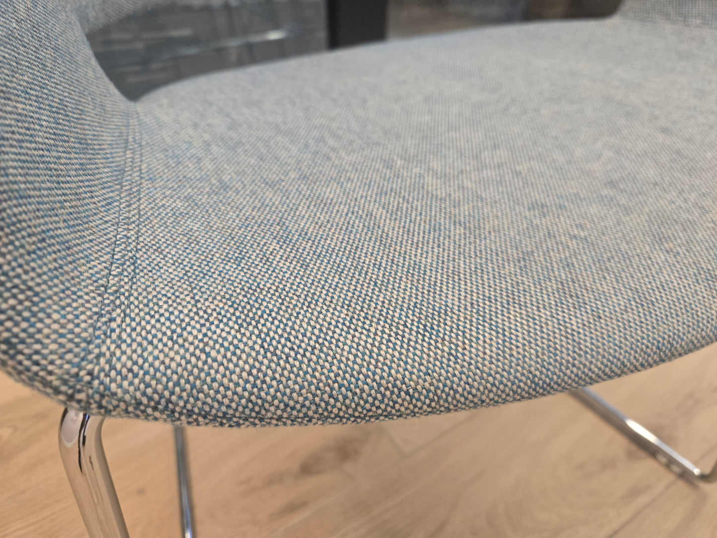 Andreu World Ronda Guest Chair in Blue